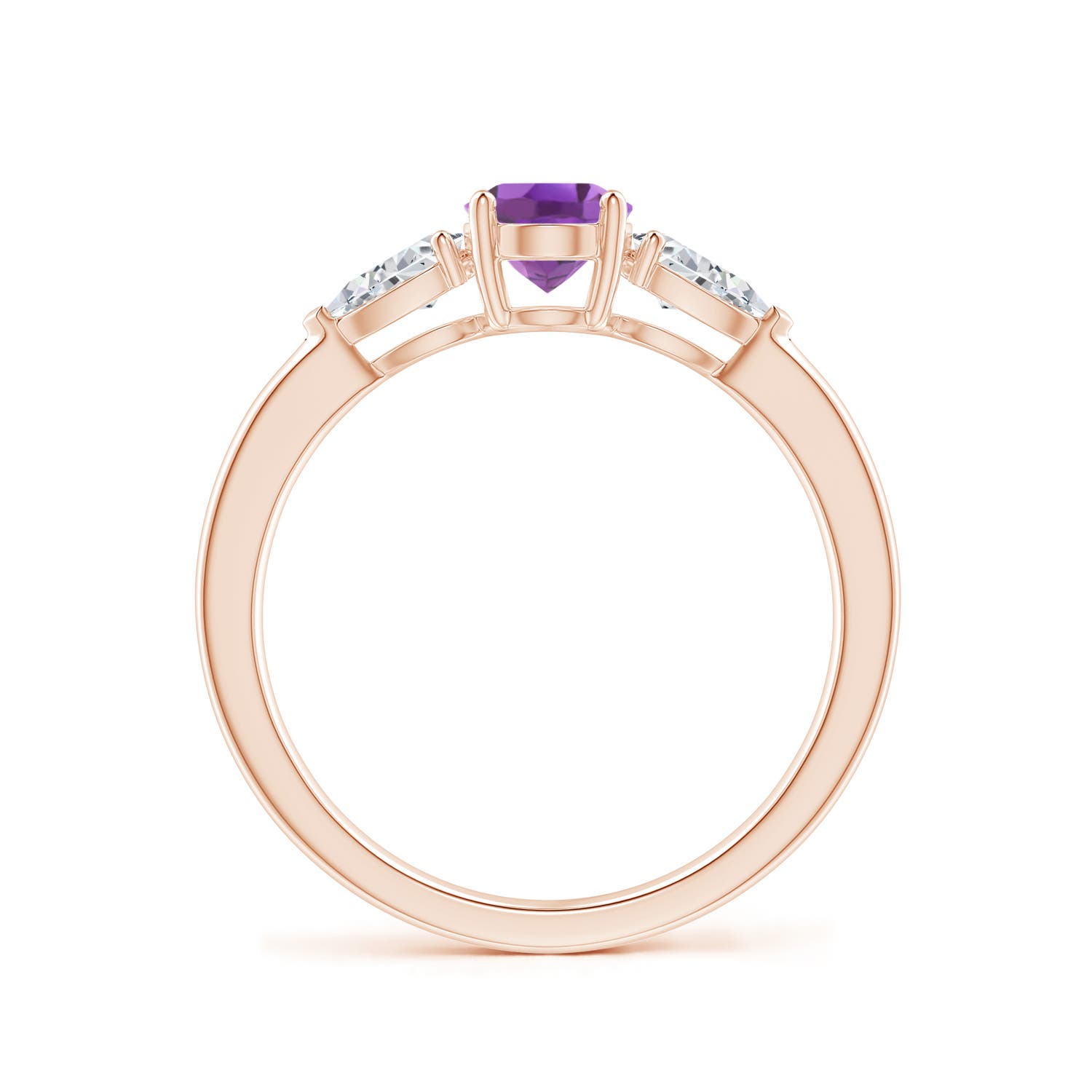 A - Amethyst / 1.1 CT / 14 KT Rose Gold