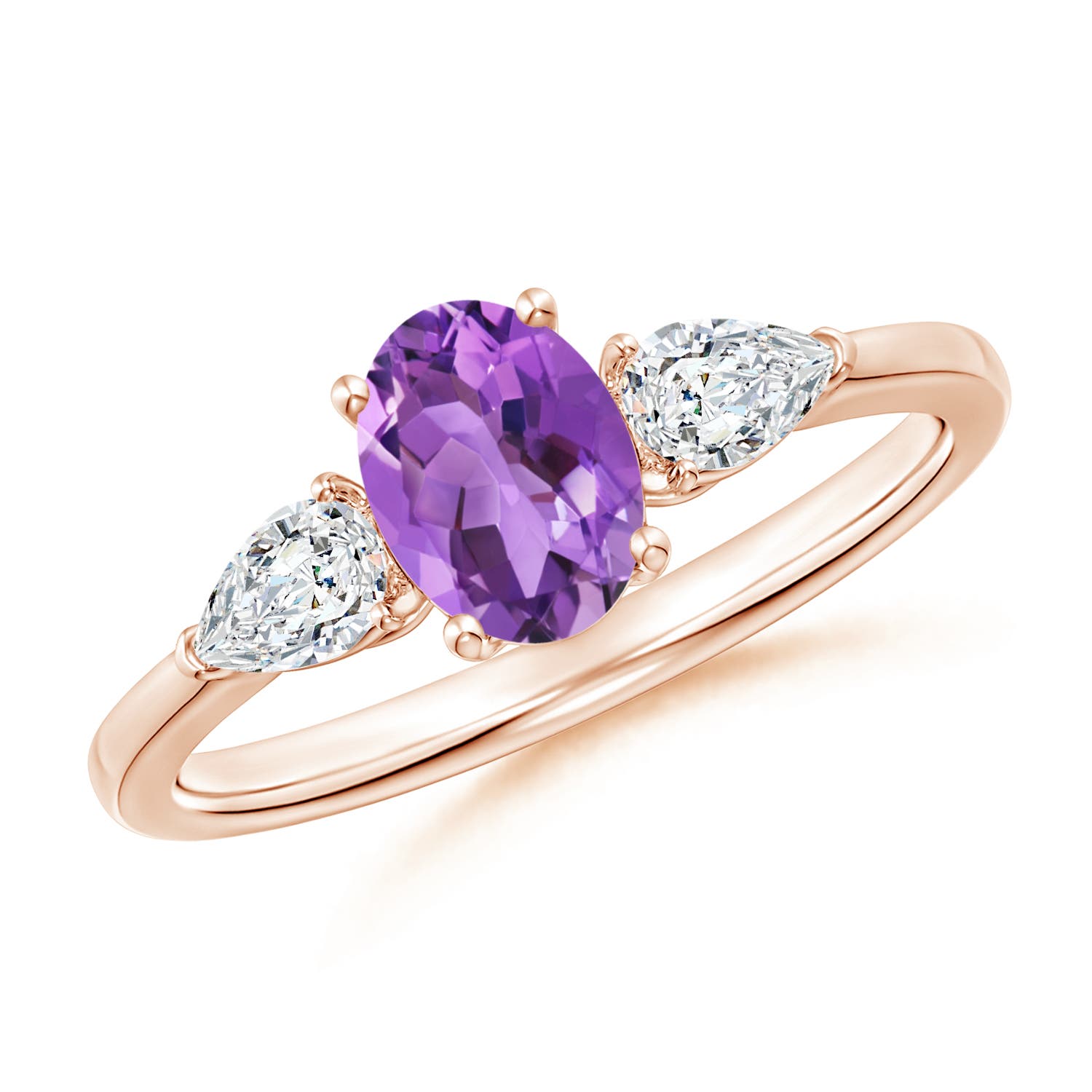 AA - Amethyst / 1.1 CT / 14 KT Rose Gold