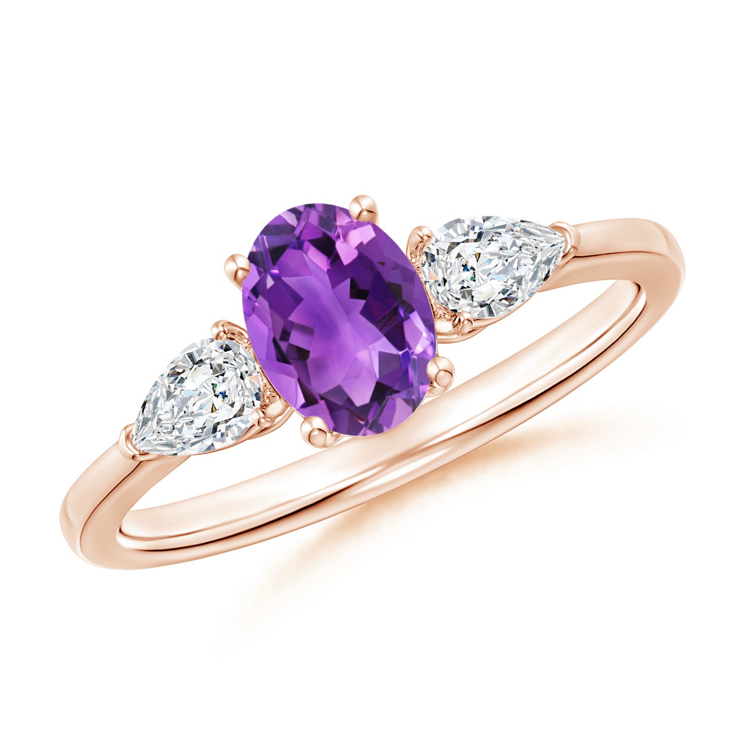 AAA - Amethyst / 1.1 CT / 14 KT Rose Gold