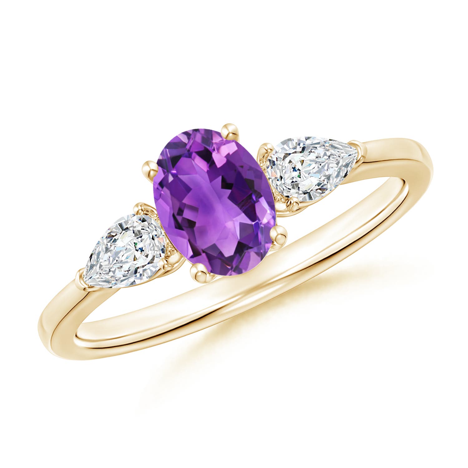 AAA - Amethyst / 1.1 CT / 14 KT Yellow Gold