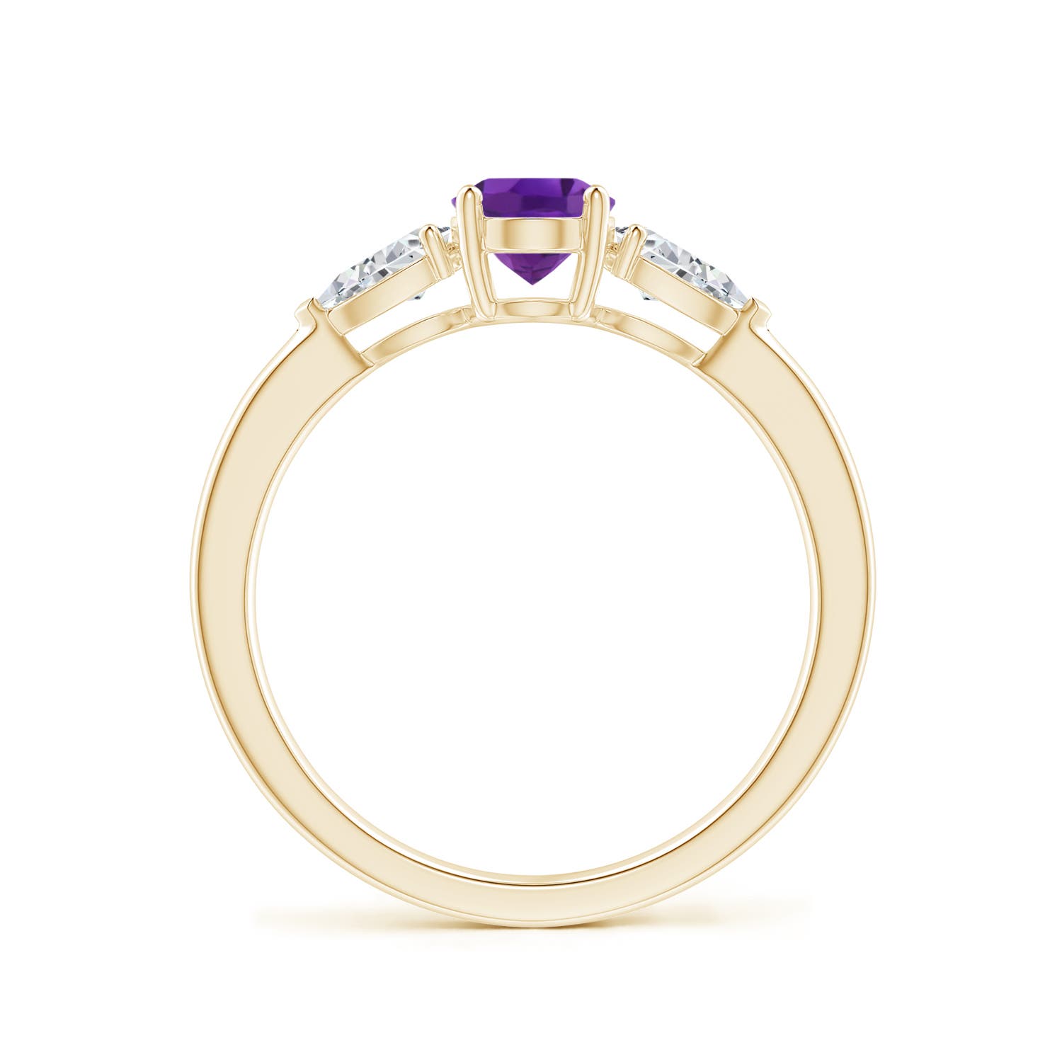 AAA - Amethyst / 1.1 CT / 14 KT Yellow Gold