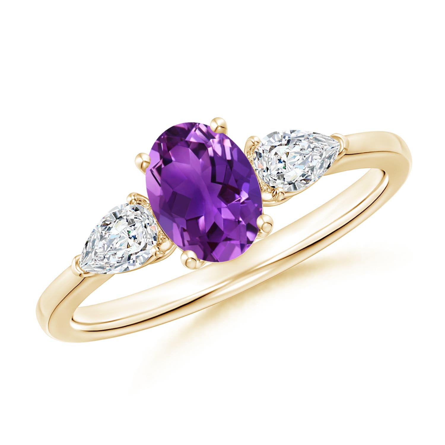 AAAA - Amethyst / 1.1 CT / 14 KT Yellow Gold