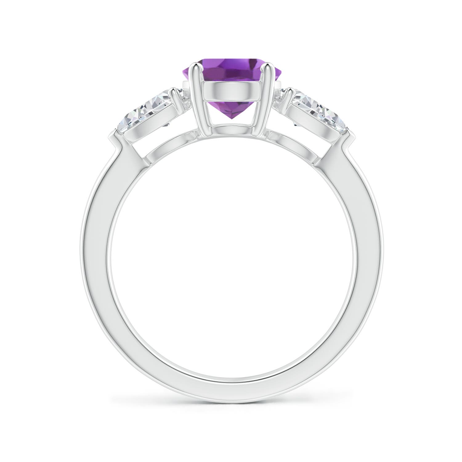 A - Amethyst / 2.4 CT / 14 KT White Gold