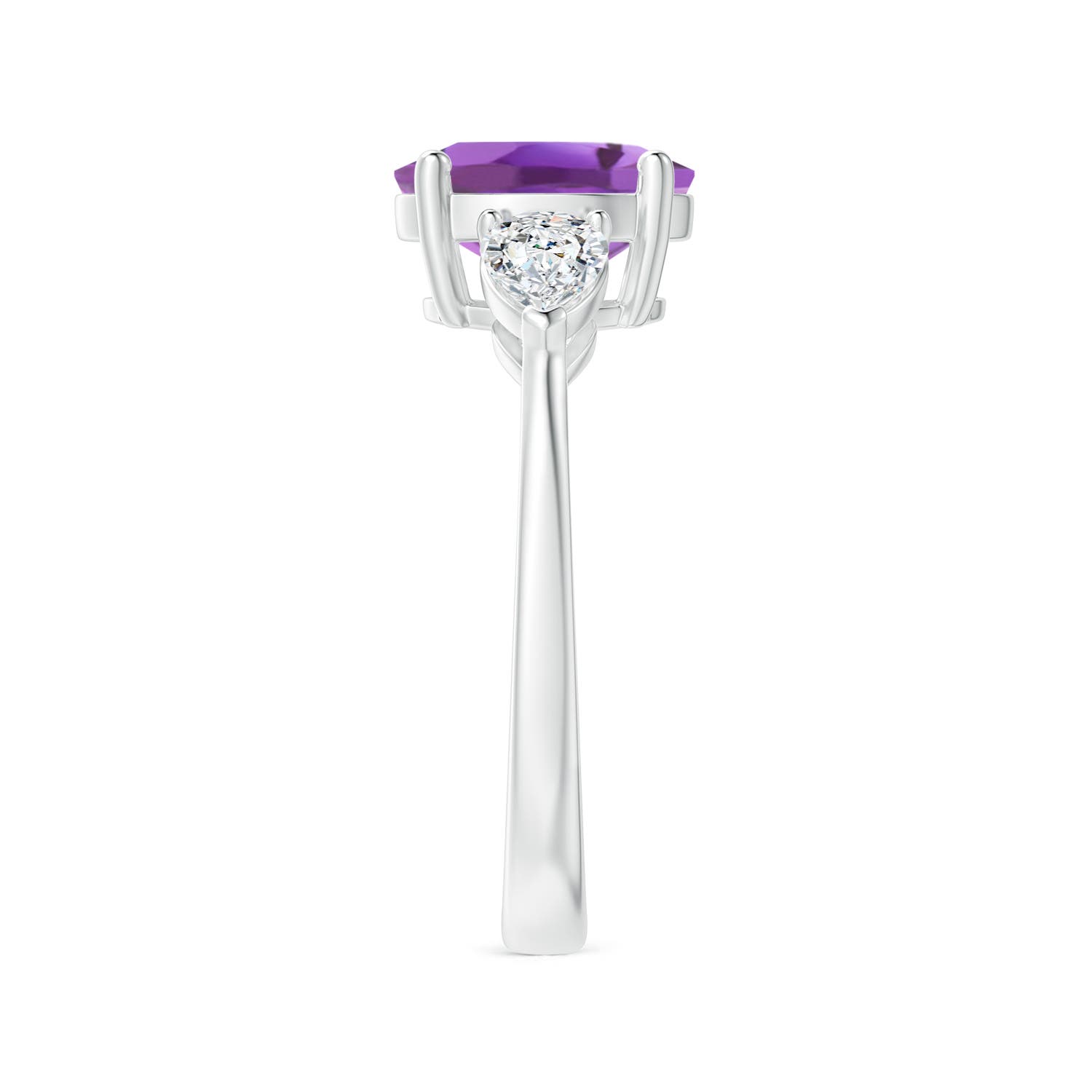 A - Amethyst / 2.4 CT / 14 KT White Gold