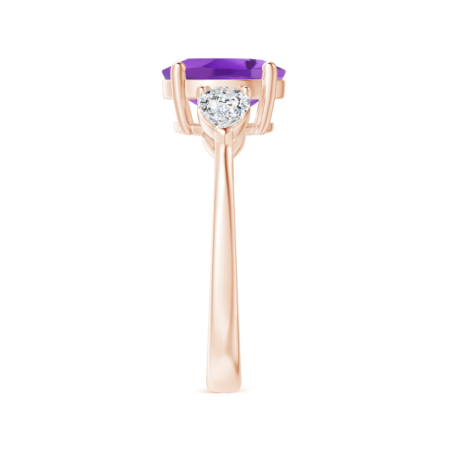 AA - Amethyst / 2.4 CT / 14 KT Rose Gold