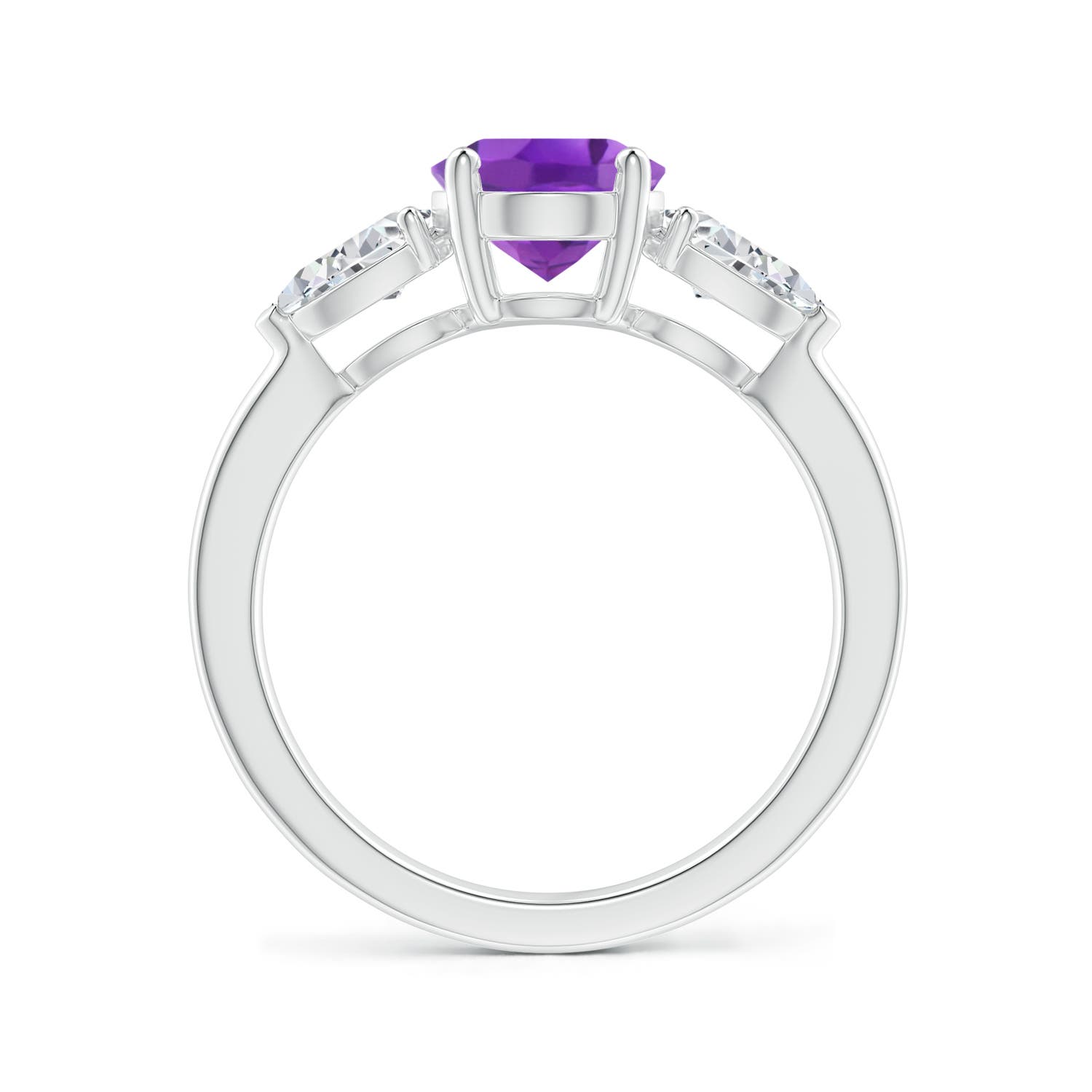 AA - Amethyst / 2.4 CT / 14 KT White Gold