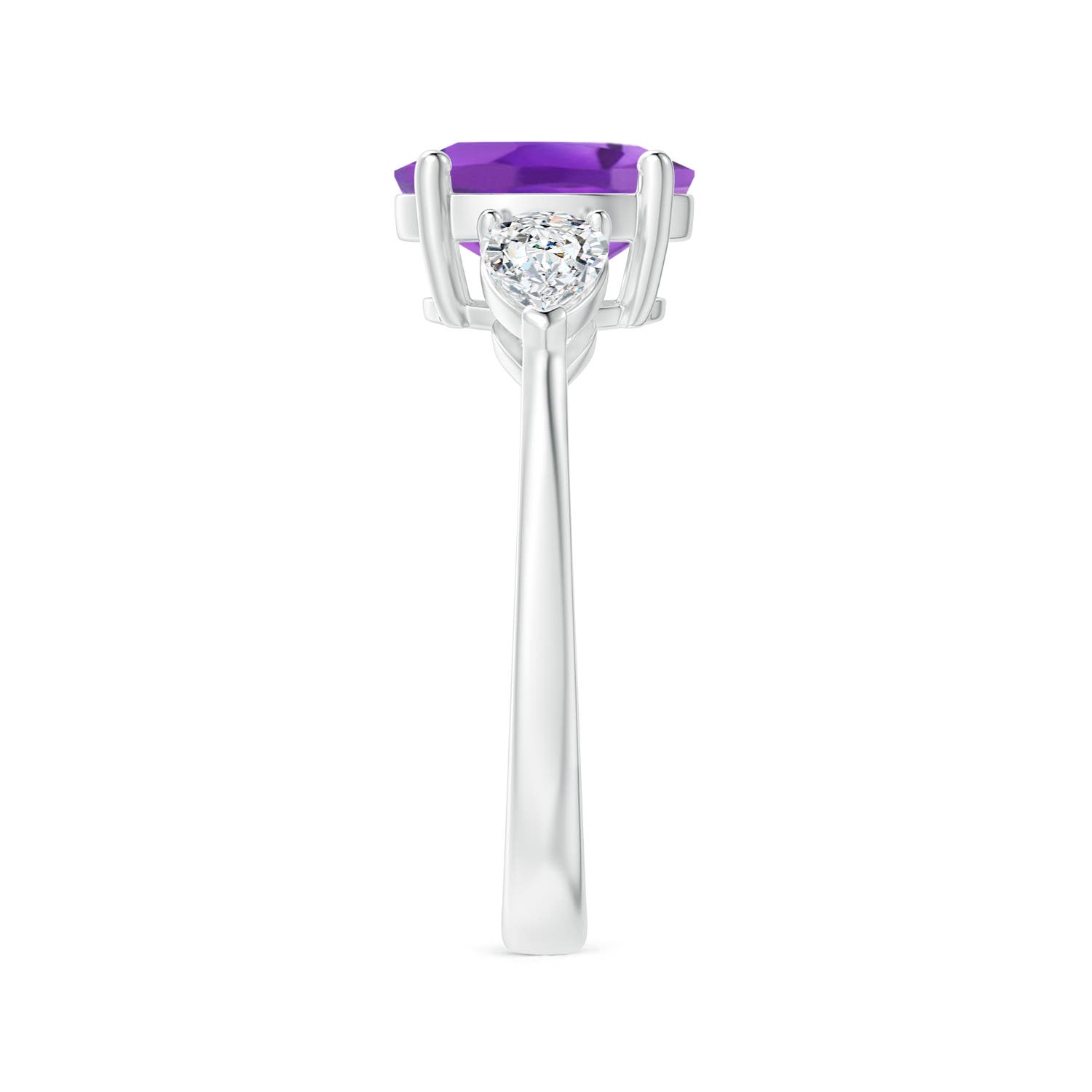 AA - Amethyst / 2.4 CT / 14 KT White Gold