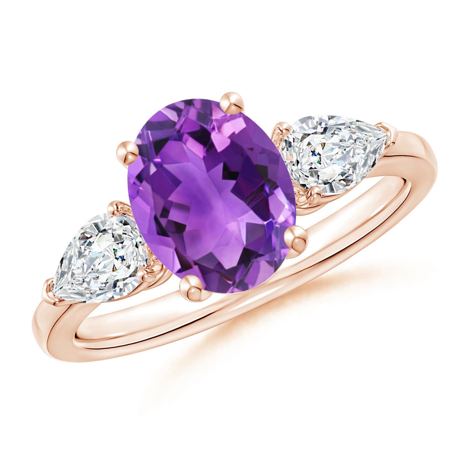 AAA - Amethyst / 2.4 CT / 14 KT Rose Gold