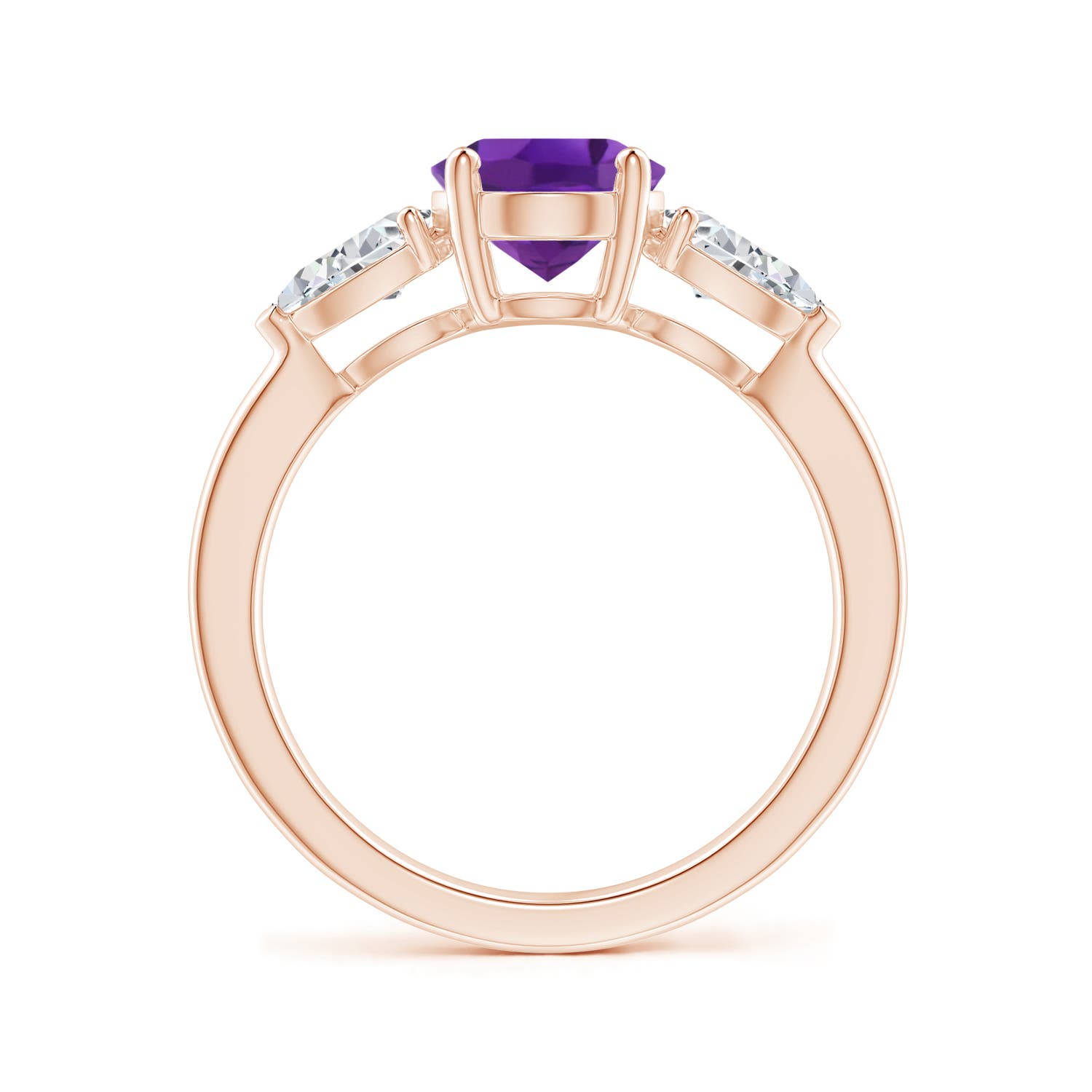 AAA - Amethyst / 2.4 CT / 14 KT Rose Gold