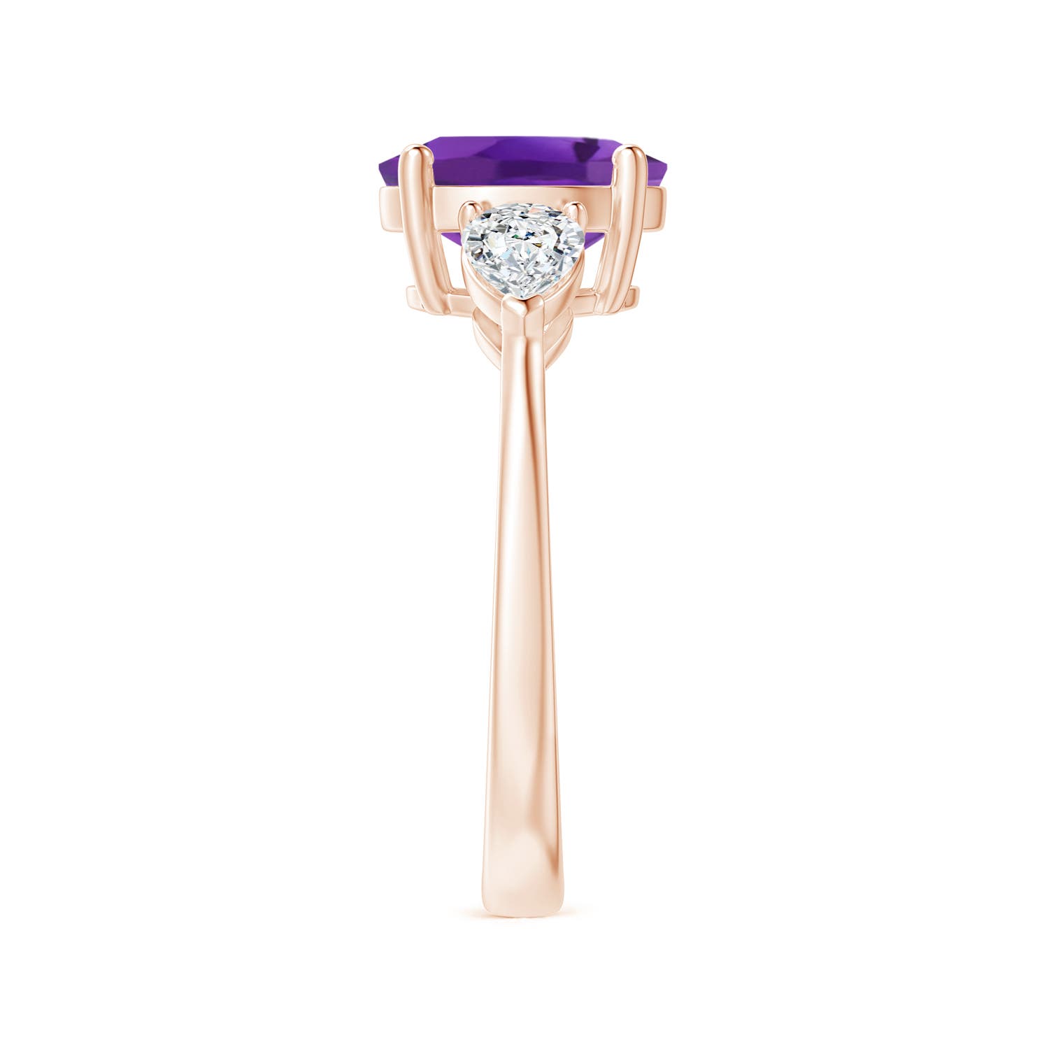 AAA - Amethyst / 2.4 CT / 14 KT Rose Gold