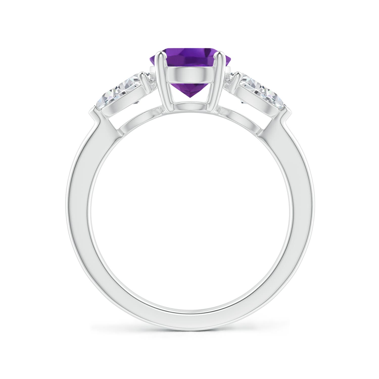 AAA - Amethyst / 2.4 CT / 14 KT White Gold