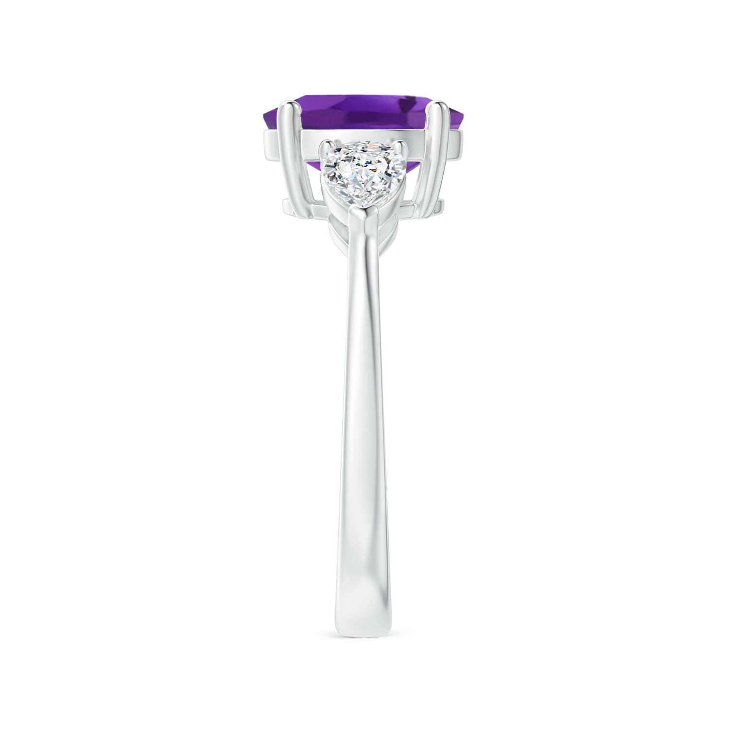 AAA - Amethyst / 2.4 CT / 14 KT White Gold