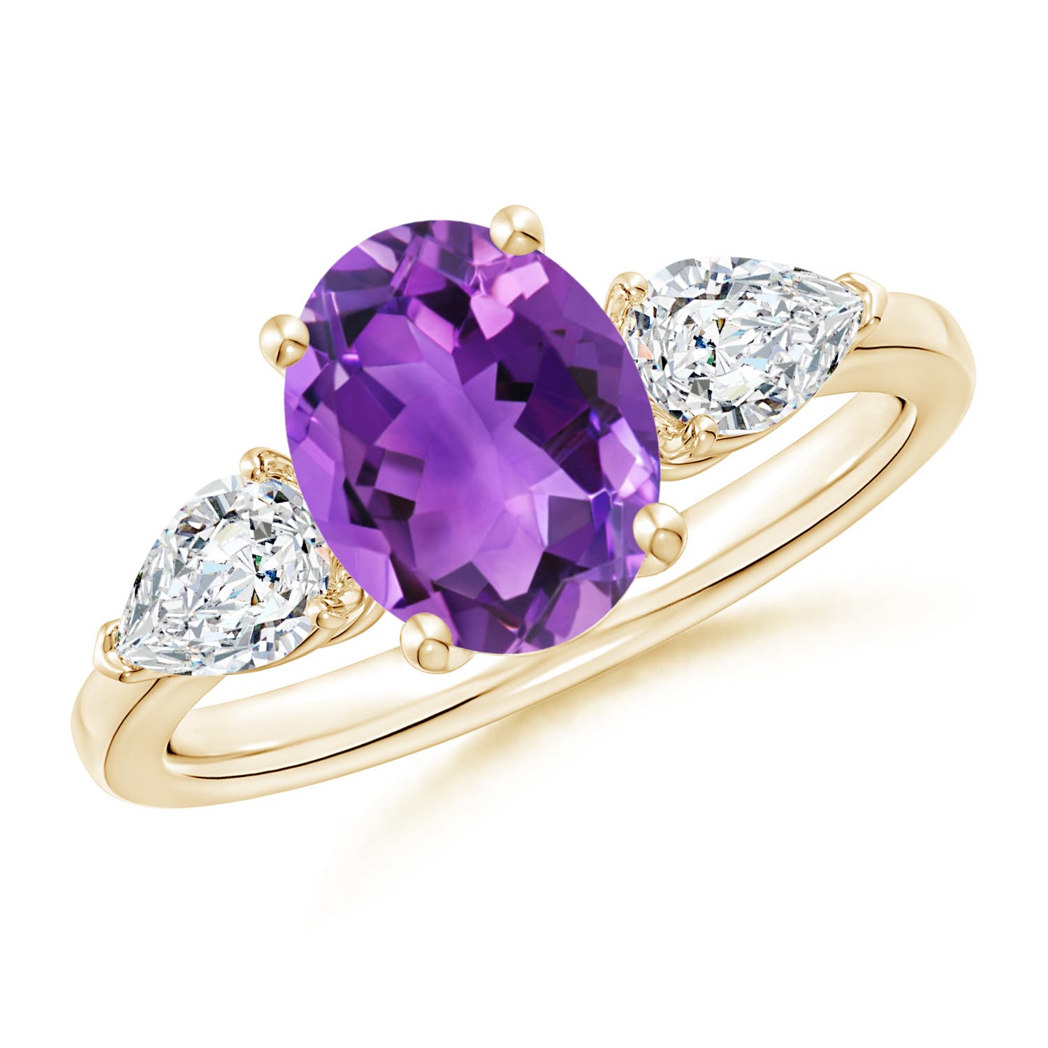 AAA - Amethyst / 2.4 CT / 14 KT Yellow Gold