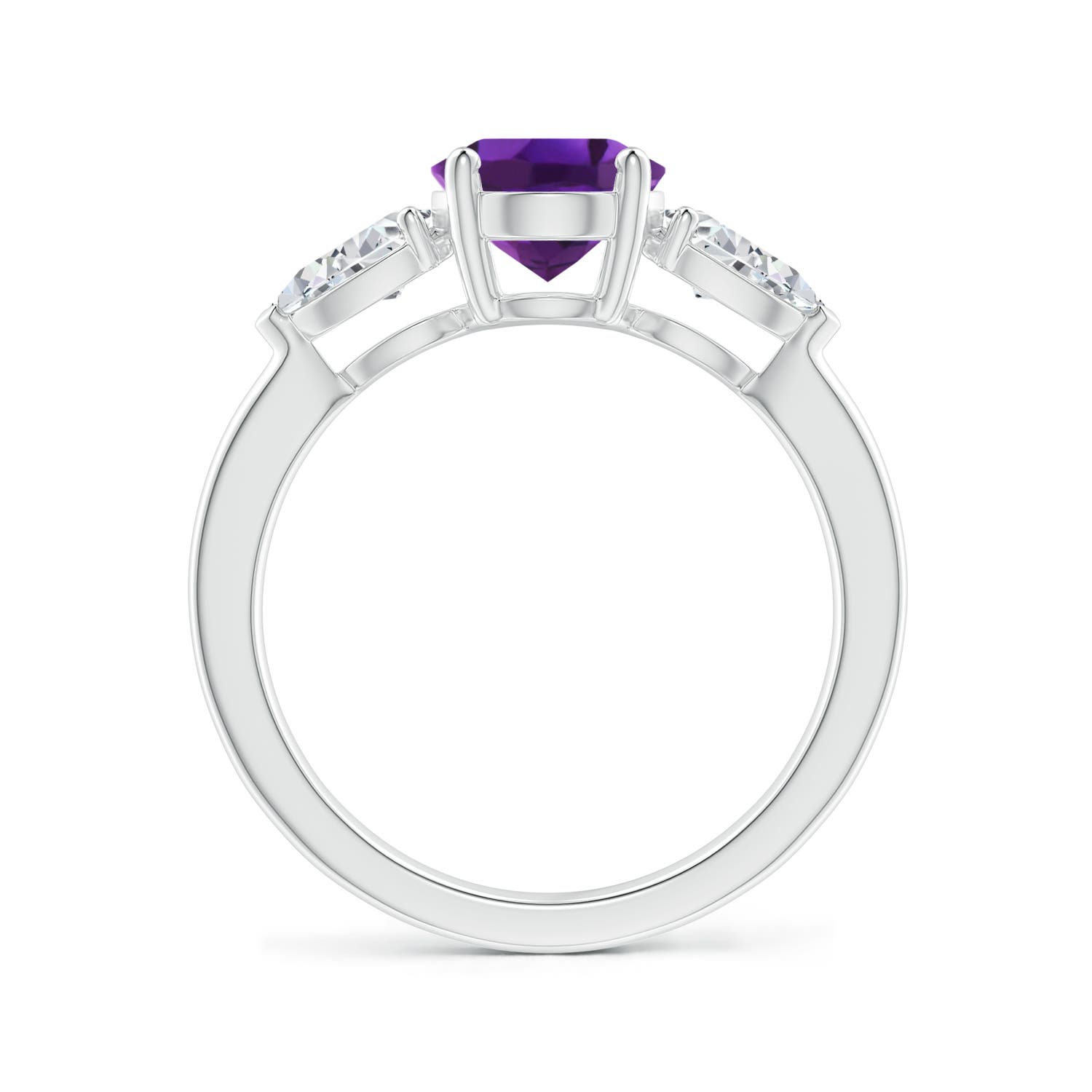 AAAA - Amethyst / 2.4 CT / 14 KT White Gold