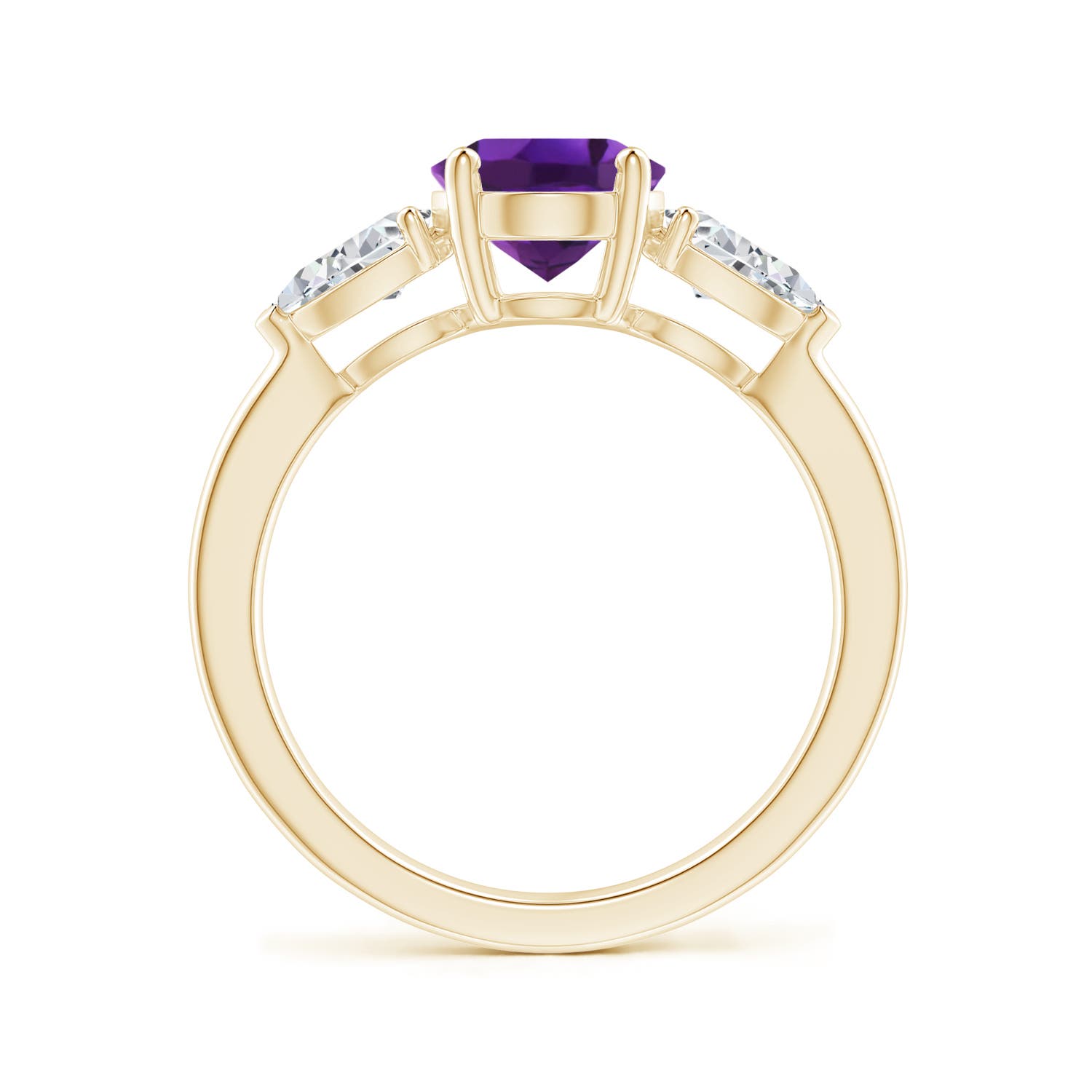 AAAA - Amethyst / 2.4 CT / 14 KT Yellow Gold