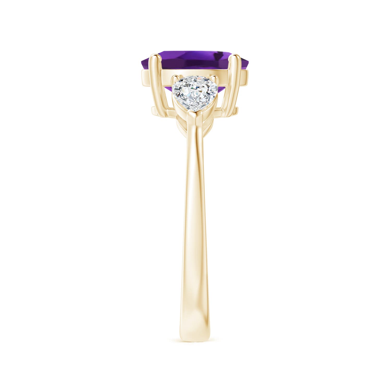 AAAA - Amethyst / 2.4 CT / 14 KT Yellow Gold