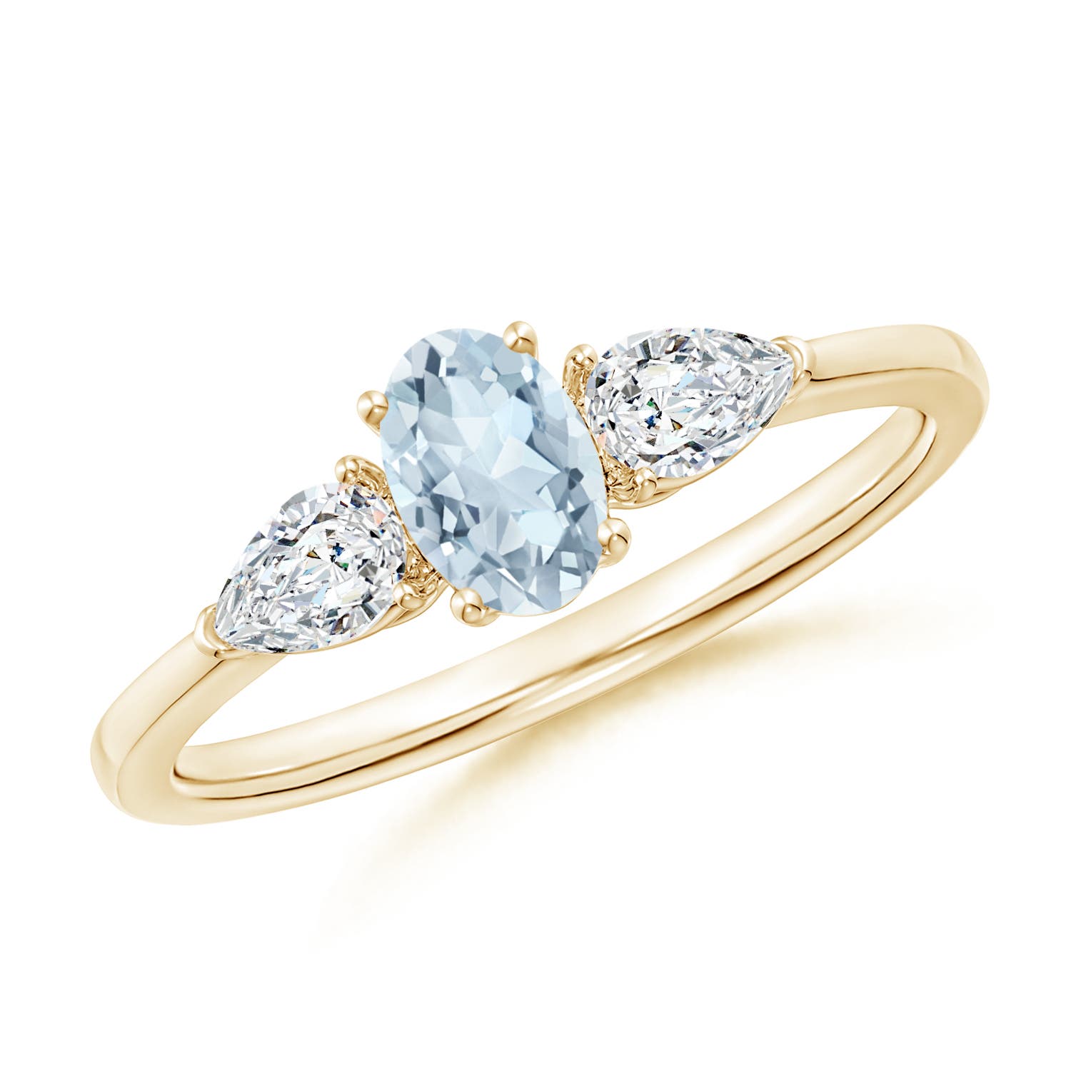 A - Aquamarine / 0.8 CT / 14 KT Yellow Gold