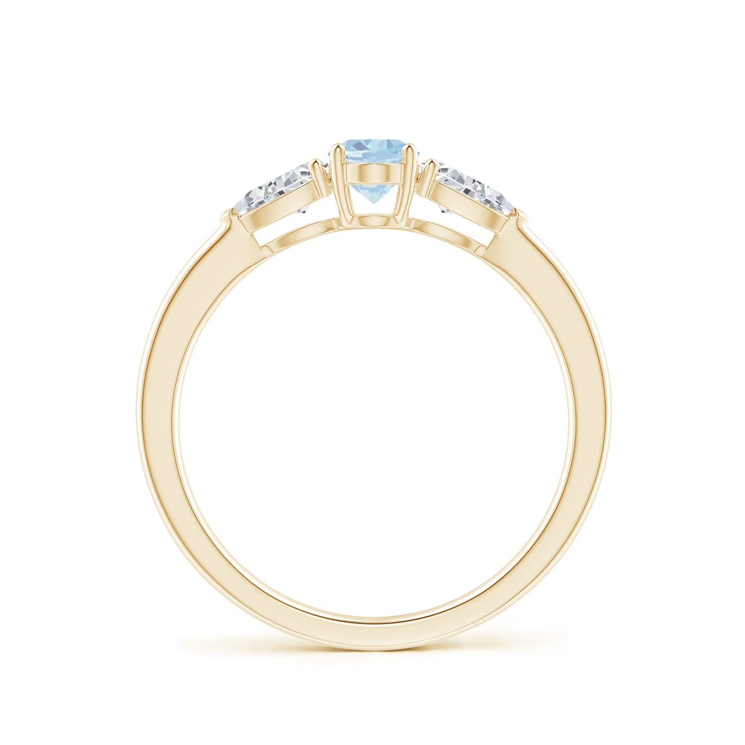 A - Aquamarine / 0.8 CT / 14 KT Yellow Gold