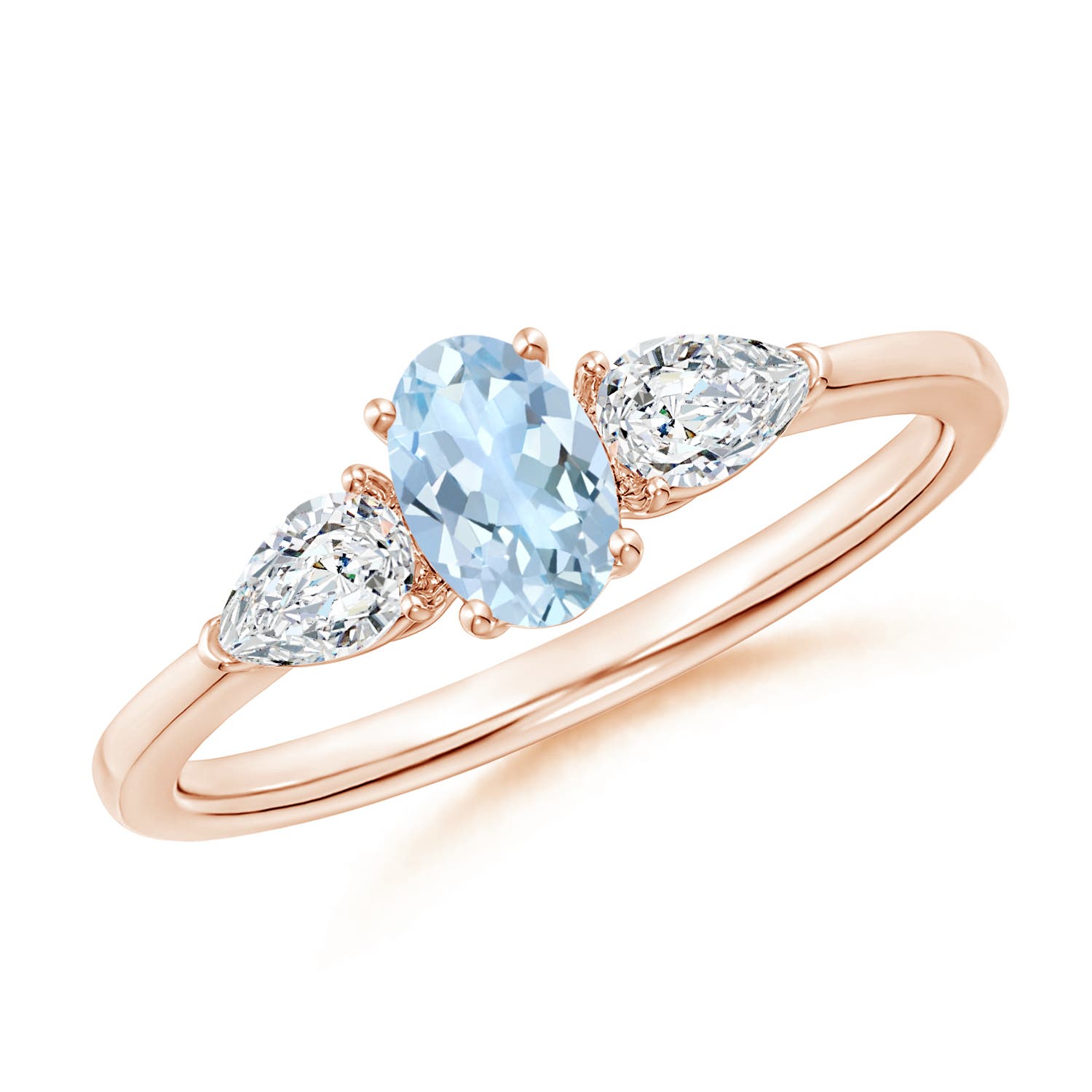 AA - Aquamarine / 0.8 CT / 14 KT Rose Gold