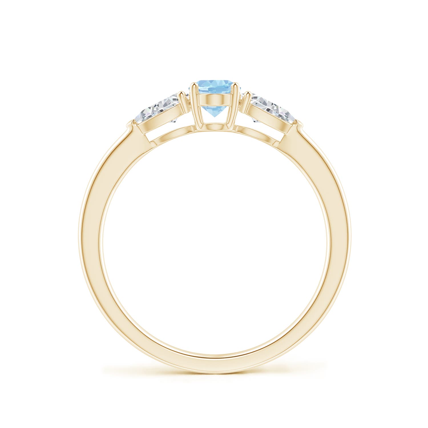 AAA - Aquamarine / 0.8 CT / 14 KT Yellow Gold