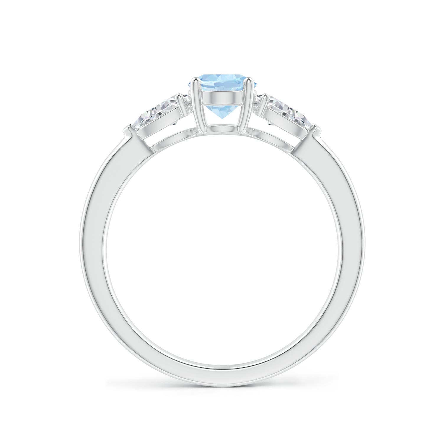 AA - Aquamarine / 1 CT / 14 KT White Gold