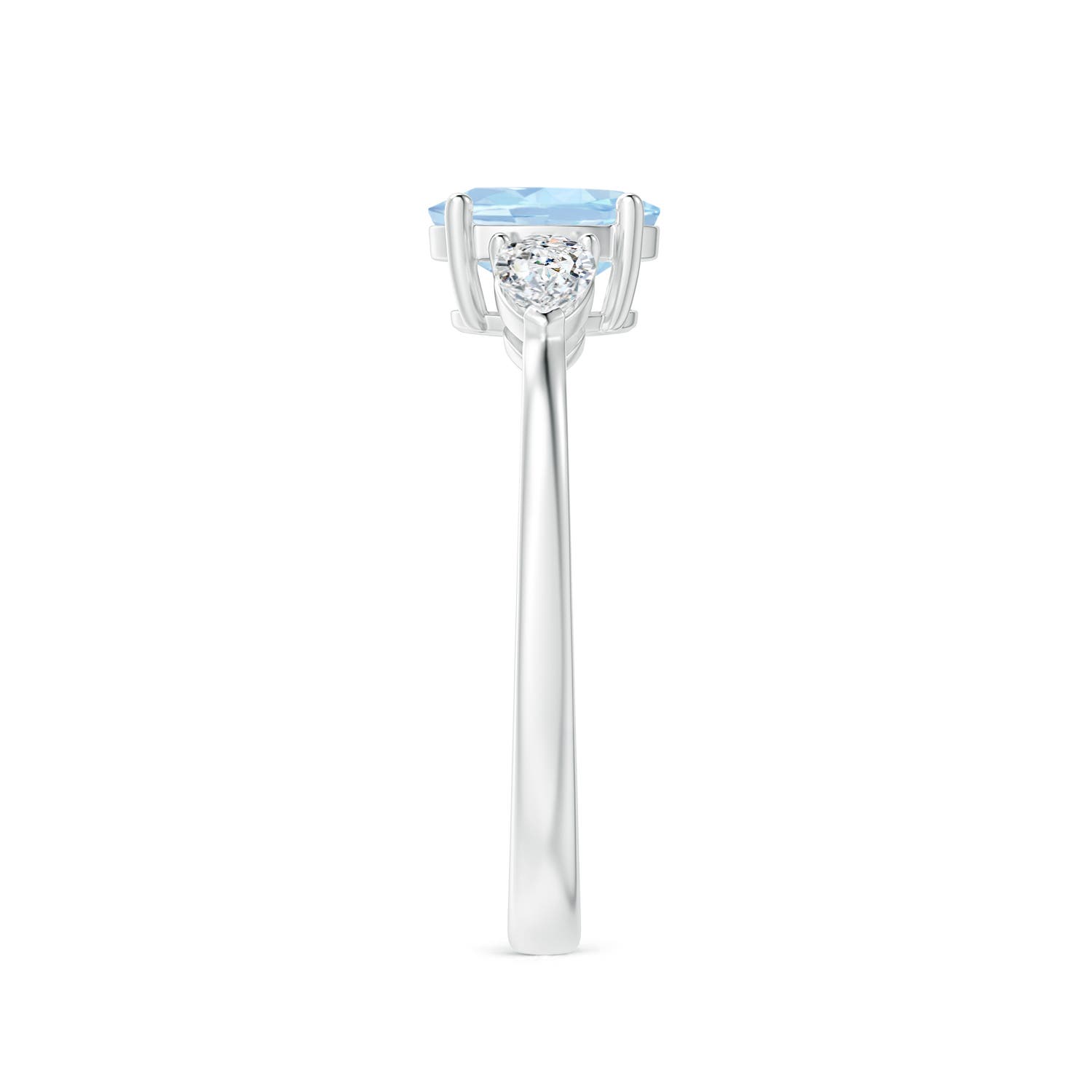 AA - Aquamarine / 1 CT / 14 KT White Gold