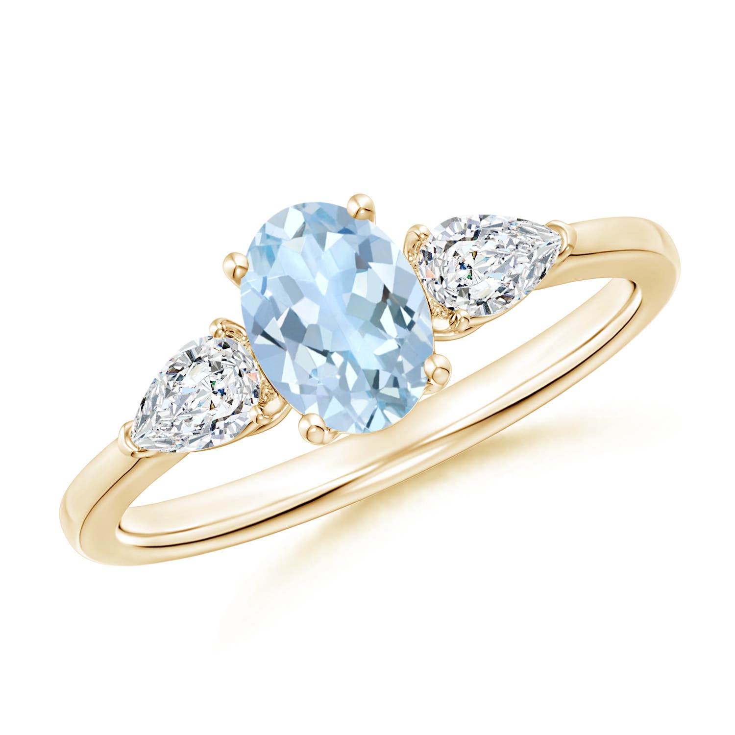 AA - Aquamarine / 1 CT / 14 KT Yellow Gold