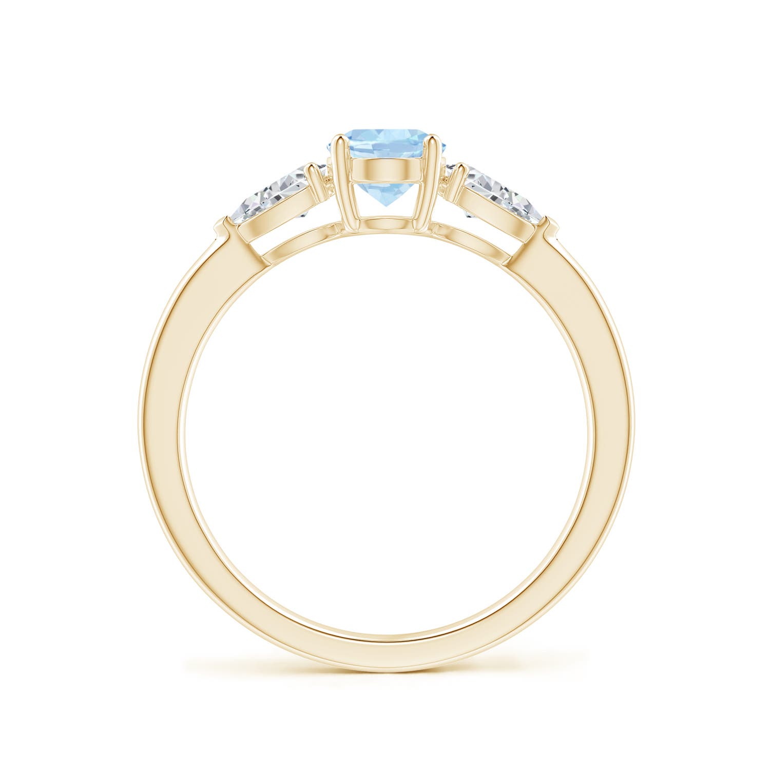 AA - Aquamarine / 1 CT / 14 KT Yellow Gold