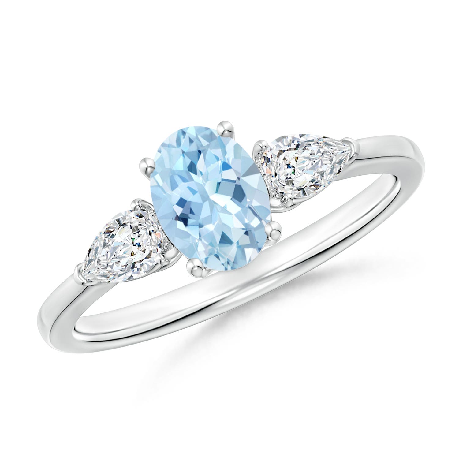 AAA - Aquamarine / 1 CT / 14 KT White Gold