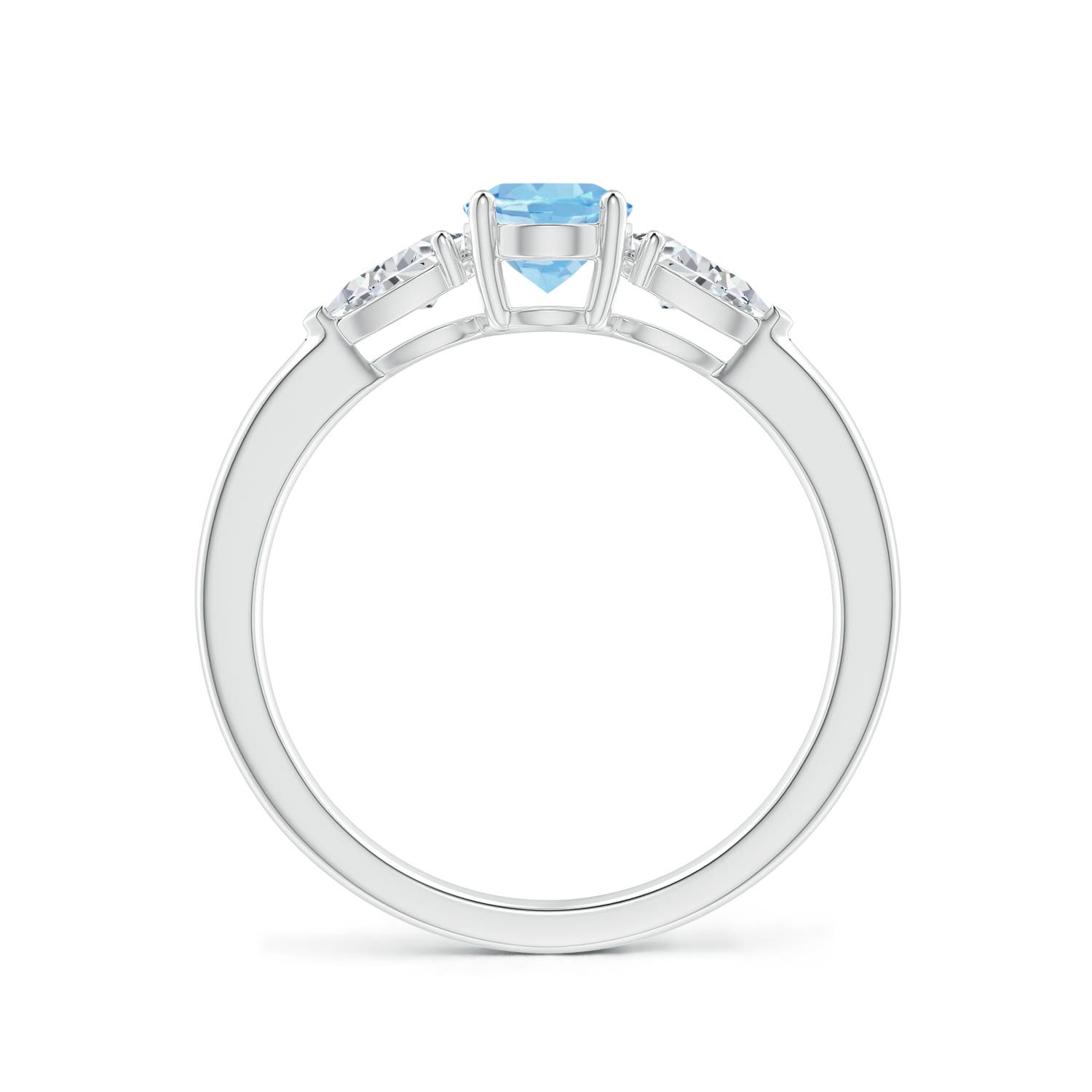 AAAA - Aquamarine / 1 CT / 14 KT White Gold