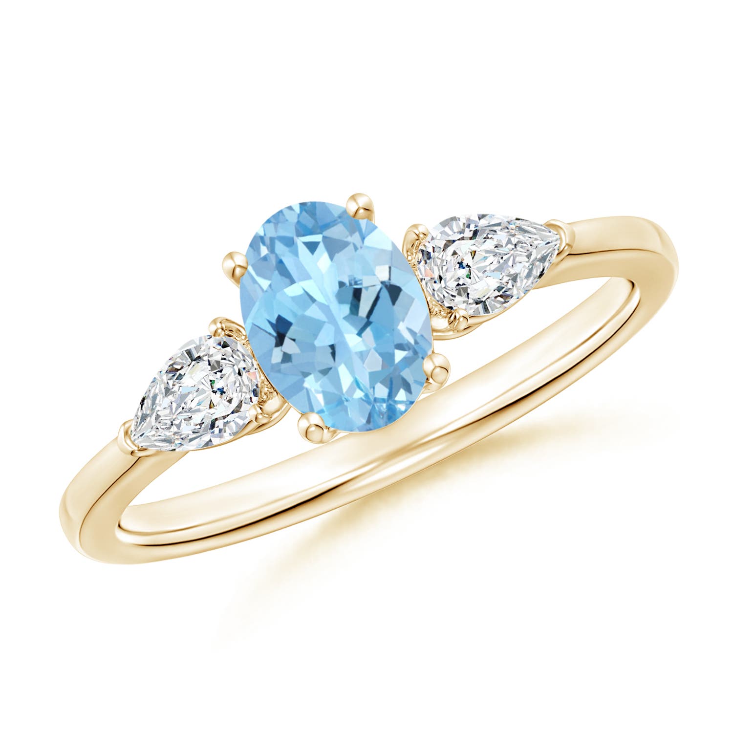 AAAA - Aquamarine / 1 CT / 14 KT Yellow Gold