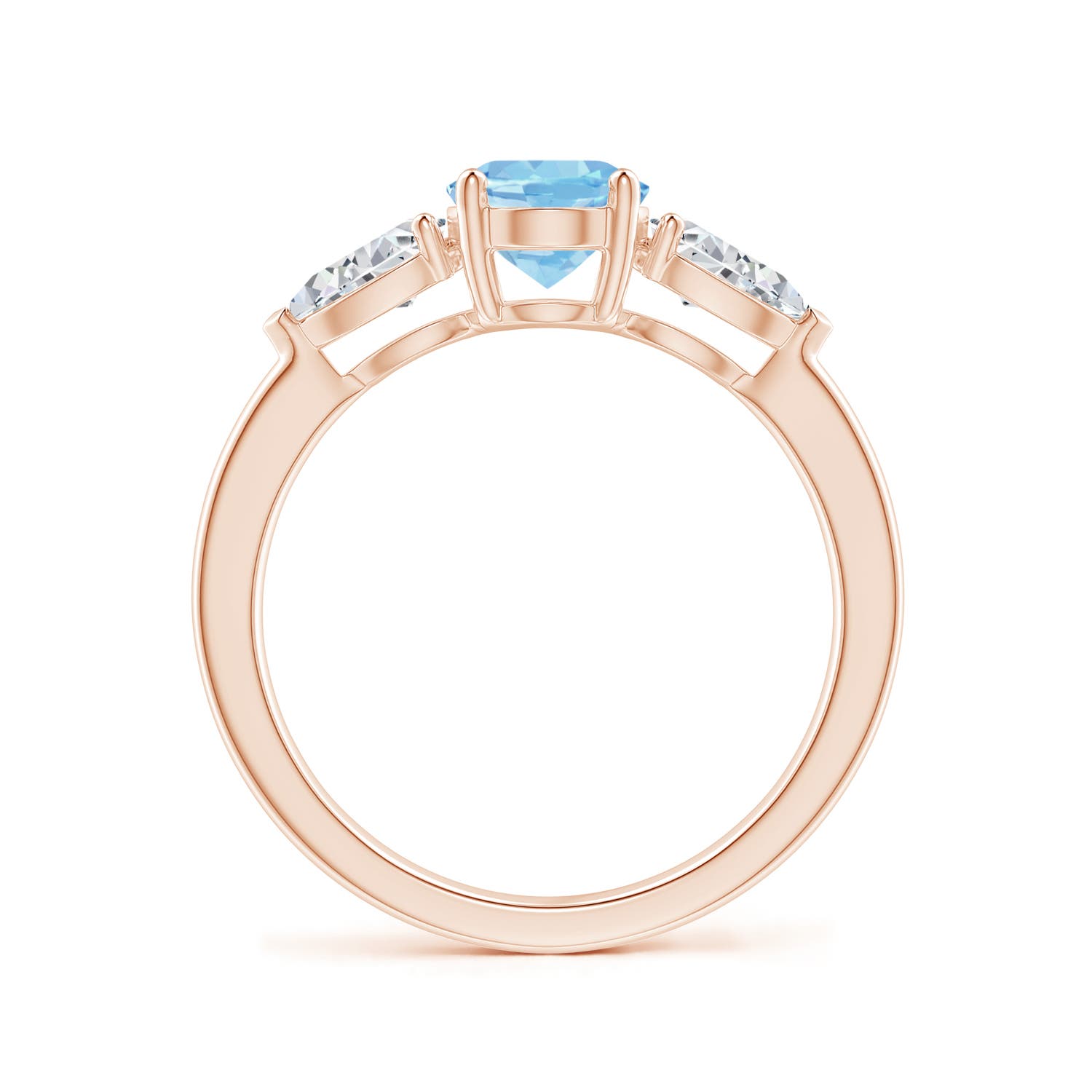 AAAA - Aquamarine / 1.8 CT / 14 KT Rose Gold