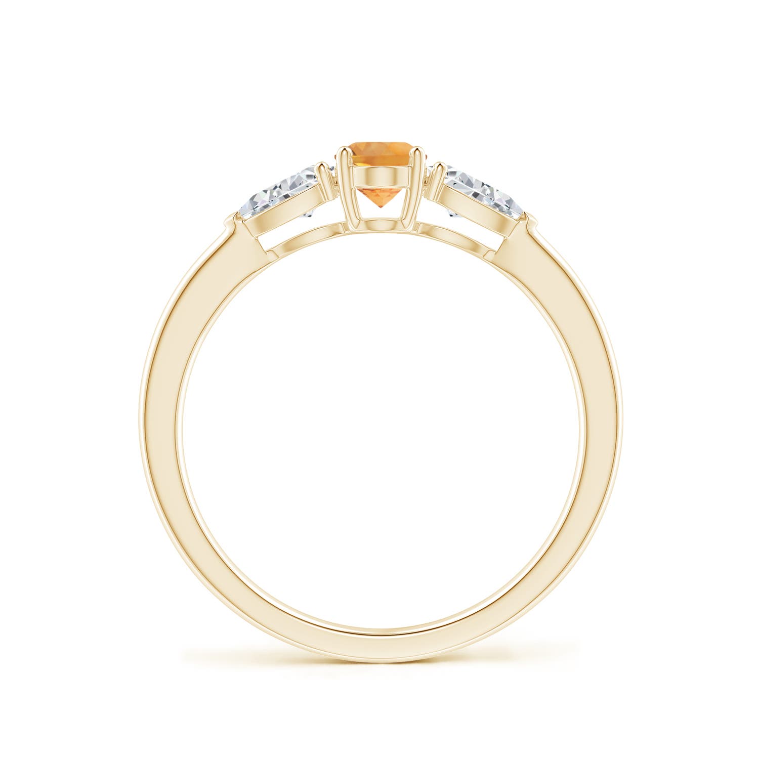 AA - Citrine / 0.8 CT / 14 KT Yellow Gold