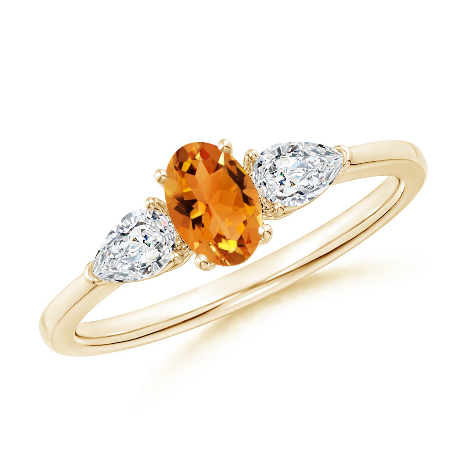 AAA - Citrine / 0.8 CT / 14 KT Yellow Gold