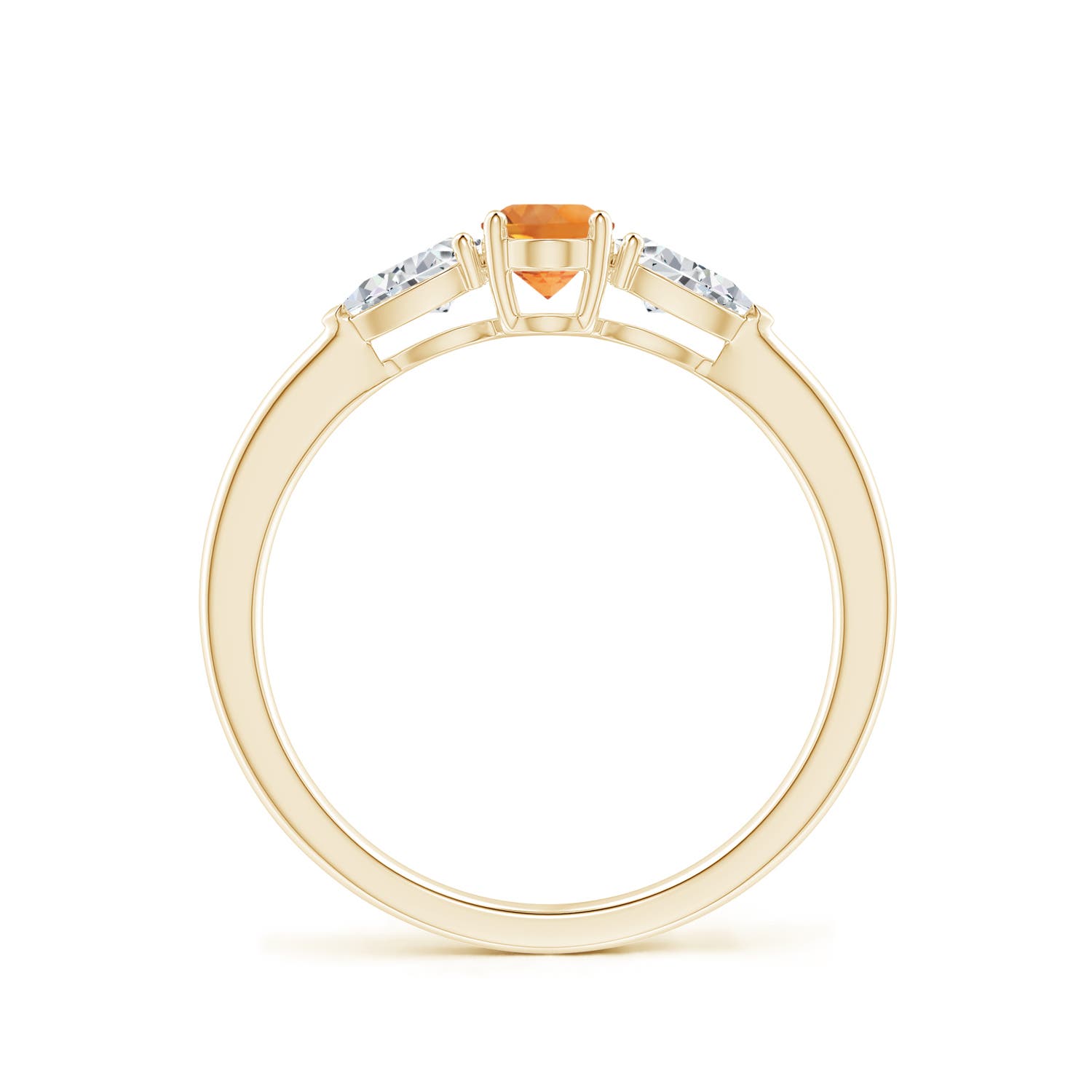 AAA - Citrine / 0.8 CT / 14 KT Yellow Gold