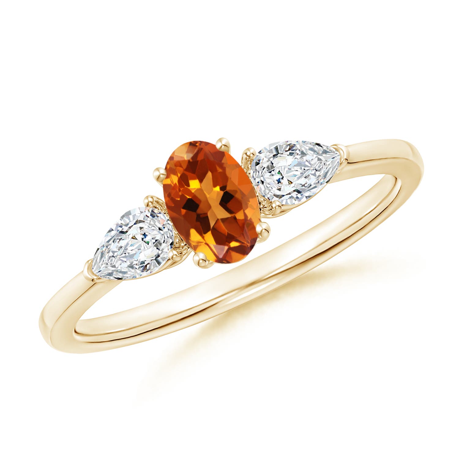 AAAA - Citrine / 0.8 CT / 14 KT Yellow Gold