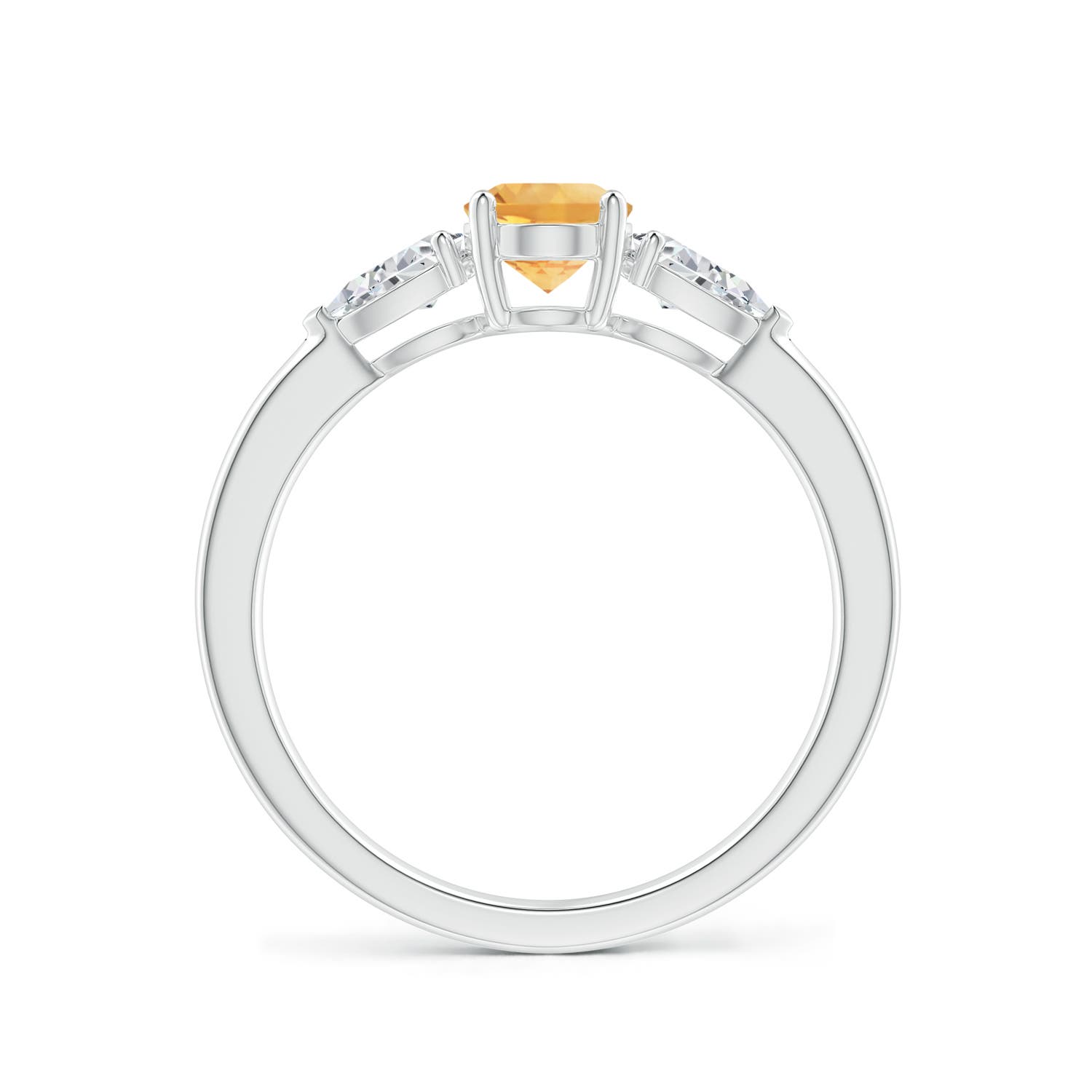 A - Citrine / 1.15 CT / 14 KT White Gold