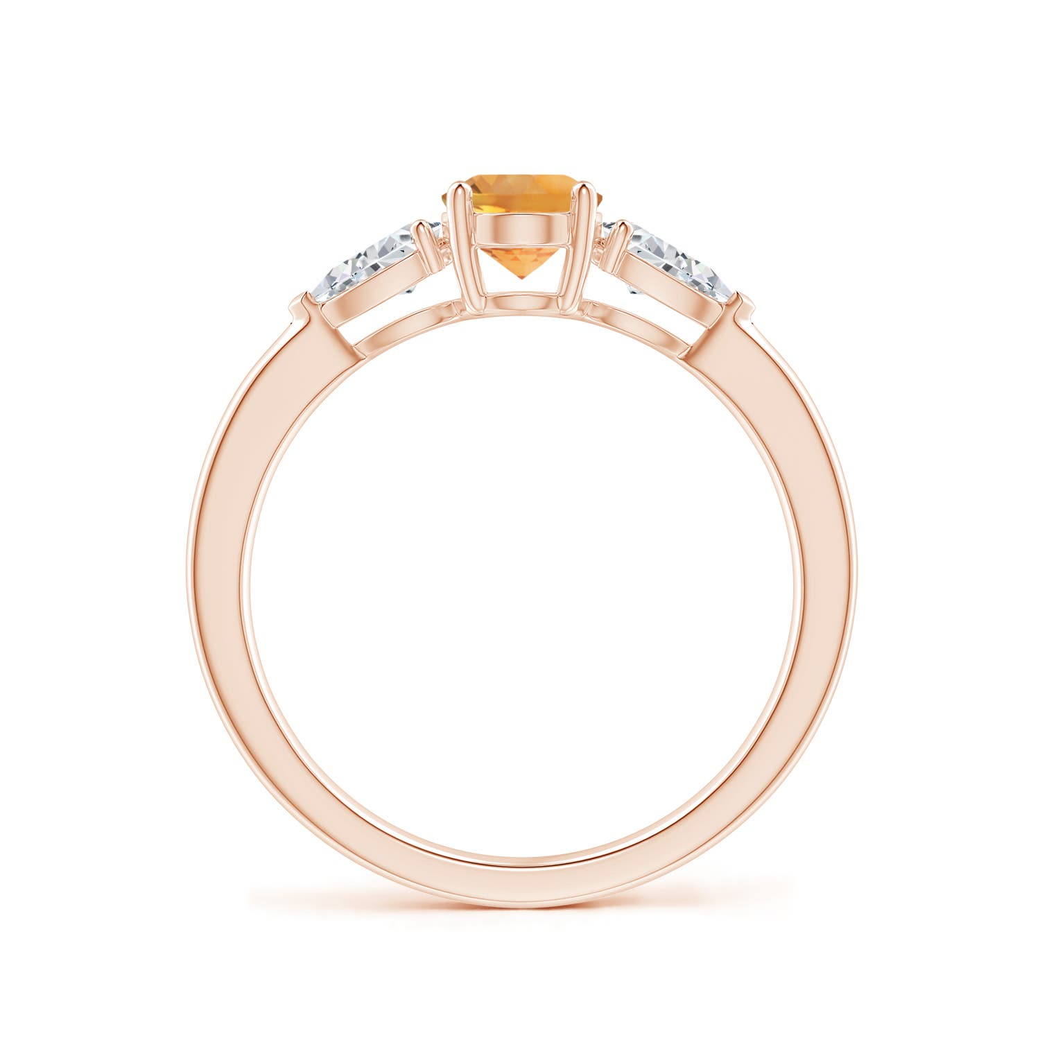 AA - Citrine / 1.15 CT / 14 KT Rose Gold