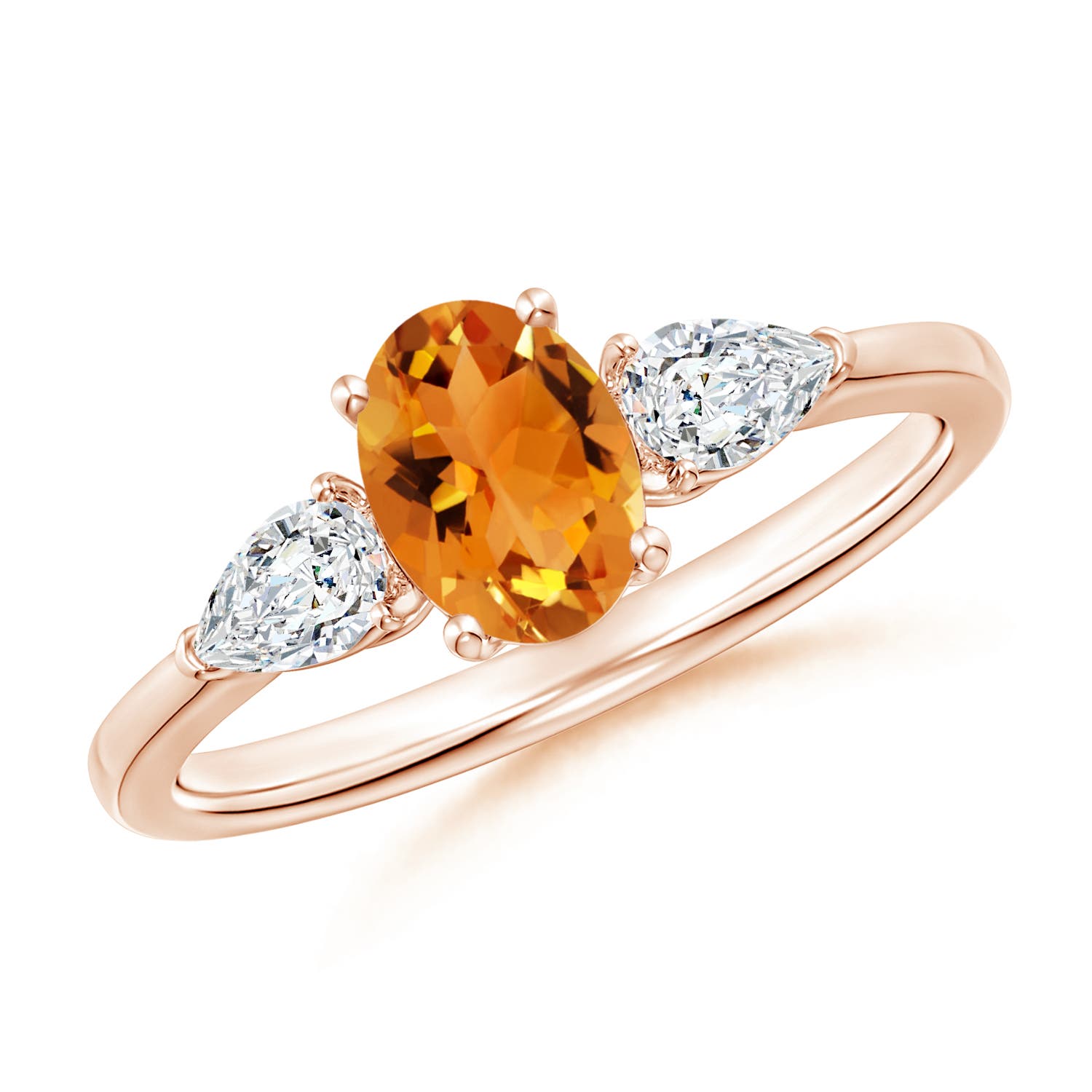 AAA - Citrine / 1.15 CT / 14 KT Rose Gold