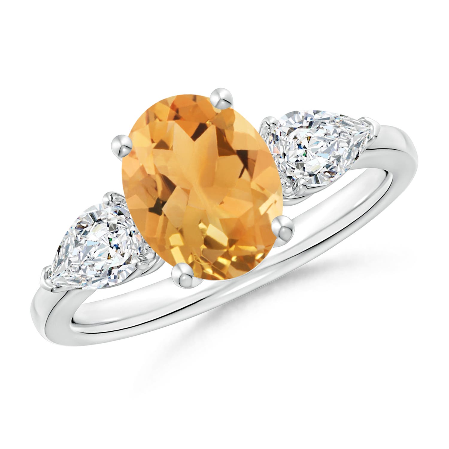 A - Citrine / 2.45 CT / 14 KT White Gold