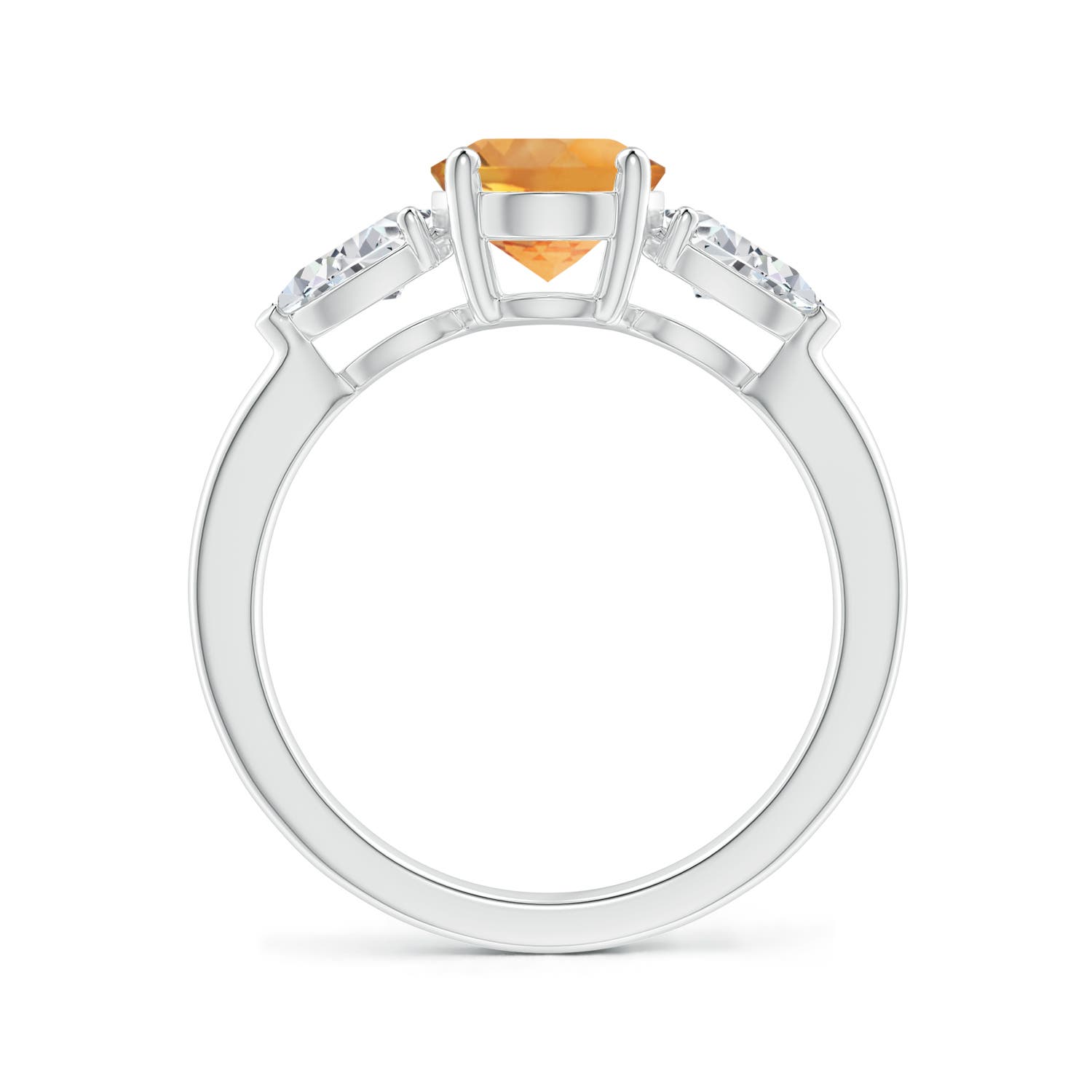 AA - Citrine / 2.45 CT / 14 KT White Gold