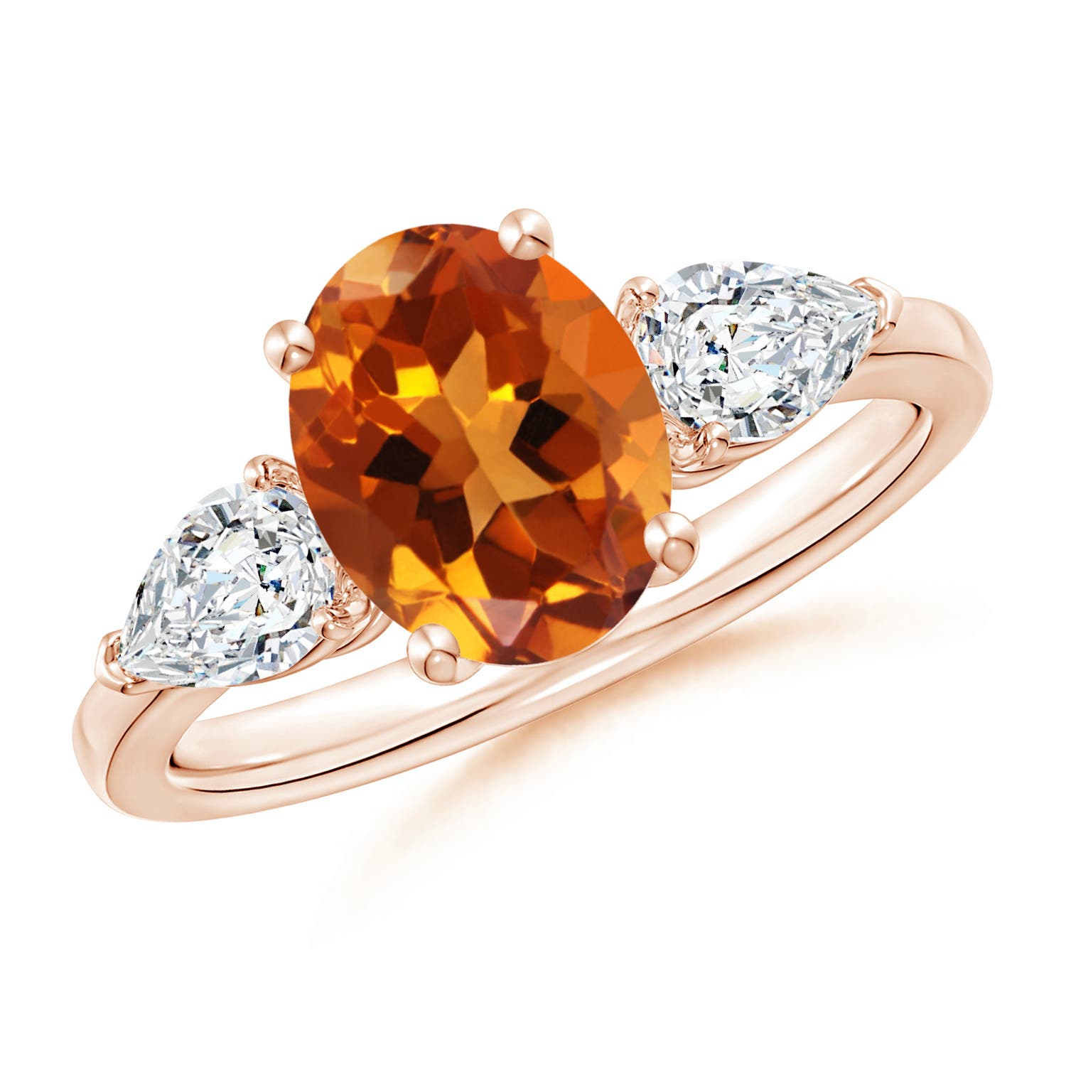 AAAA - Citrine / 2.45 CT / 14 KT Rose Gold