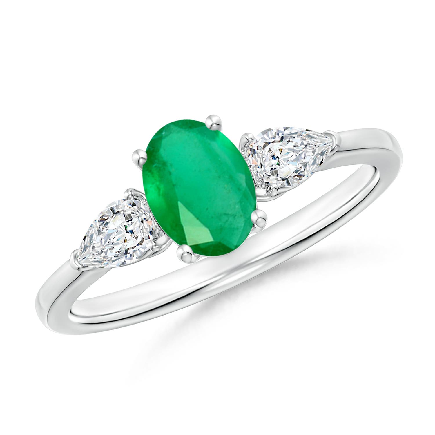 A - Emerald / 1.06 CT / 14 KT White Gold