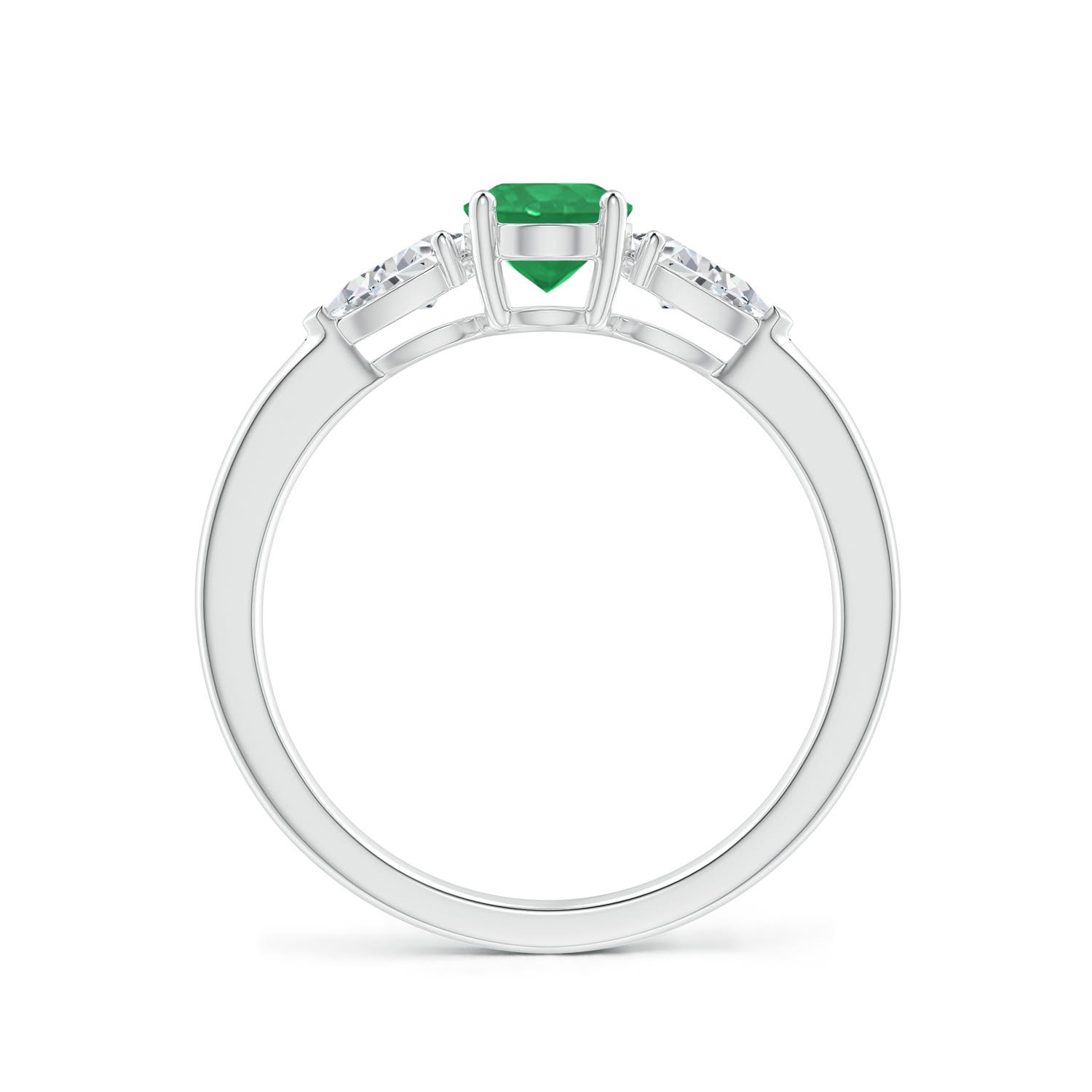 A - Emerald / 1.06 CT / 14 KT White Gold