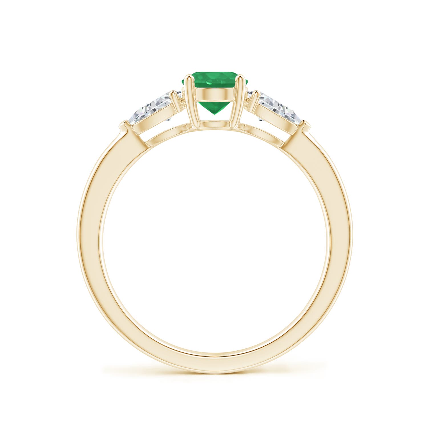 A - Emerald / 1.06 CT / 14 KT Yellow Gold