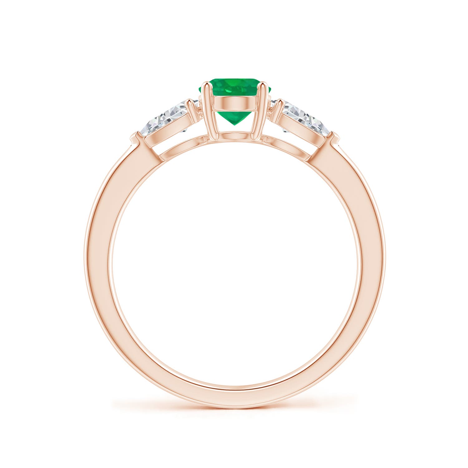 AA - Emerald / 1.06 CT / 14 KT Rose Gold