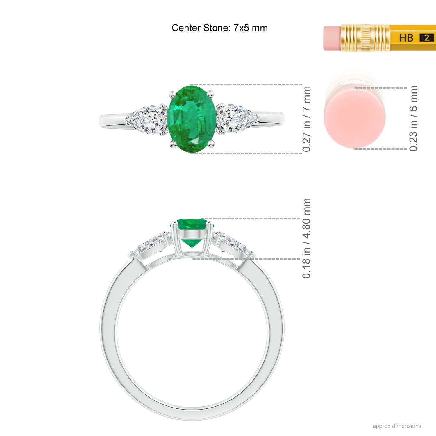 AA - Emerald / 1.06 CT / 14 KT White Gold