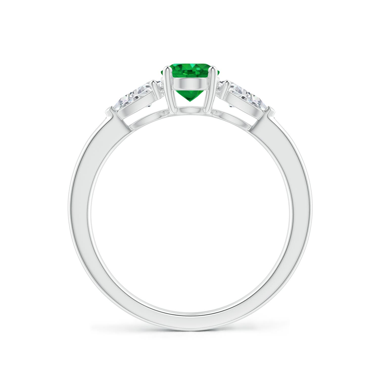 AAA - Emerald / 1.06 CT / 14 KT White Gold