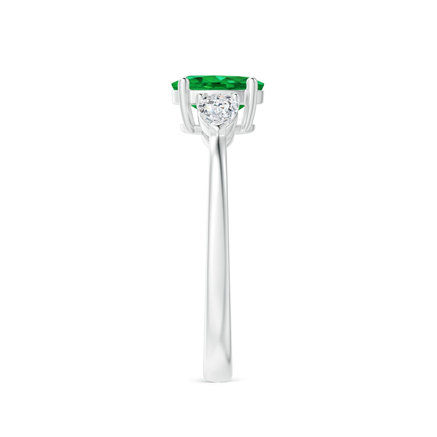 AAA - Emerald / 1.06 CT / 14 KT White Gold