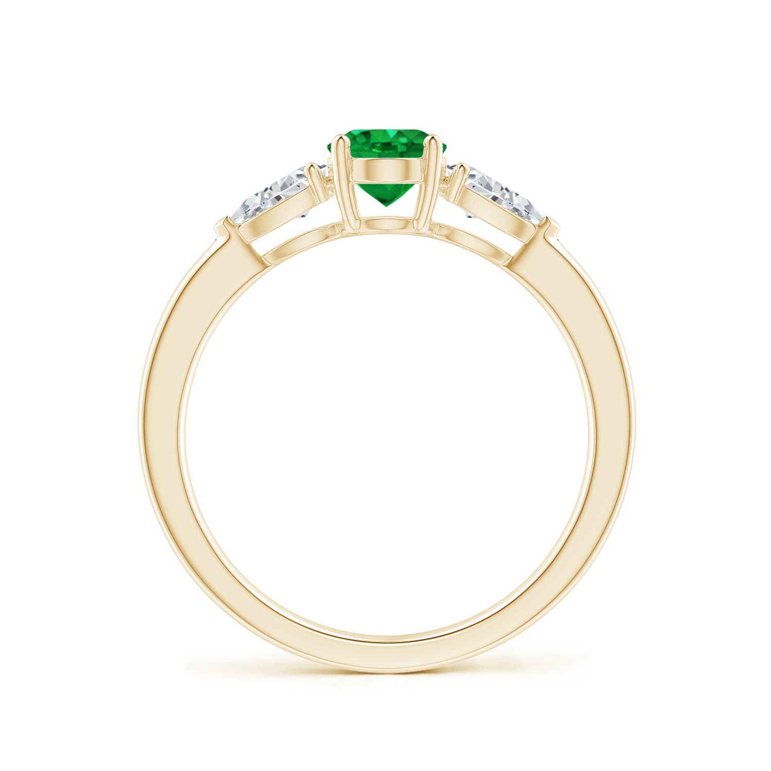 AAA - Emerald / 1.06 CT / 14 KT Yellow Gold